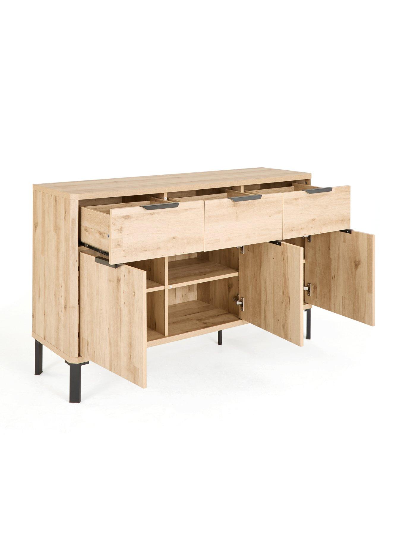 Image 5 of 7 of The Very Collection Harlem Large Sideboard - Light Oak -&nbsp;FSC&reg; Certified