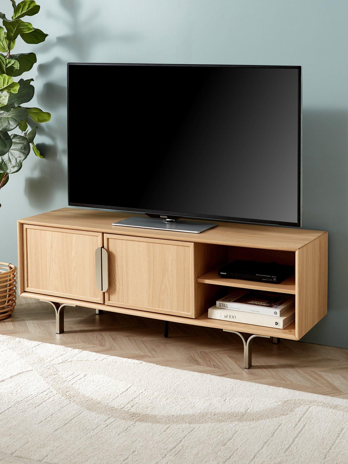 The Very Collection Lena Large TV Unit - Light Oak Effect - fits up to 60 inch TV - FSC® Certified