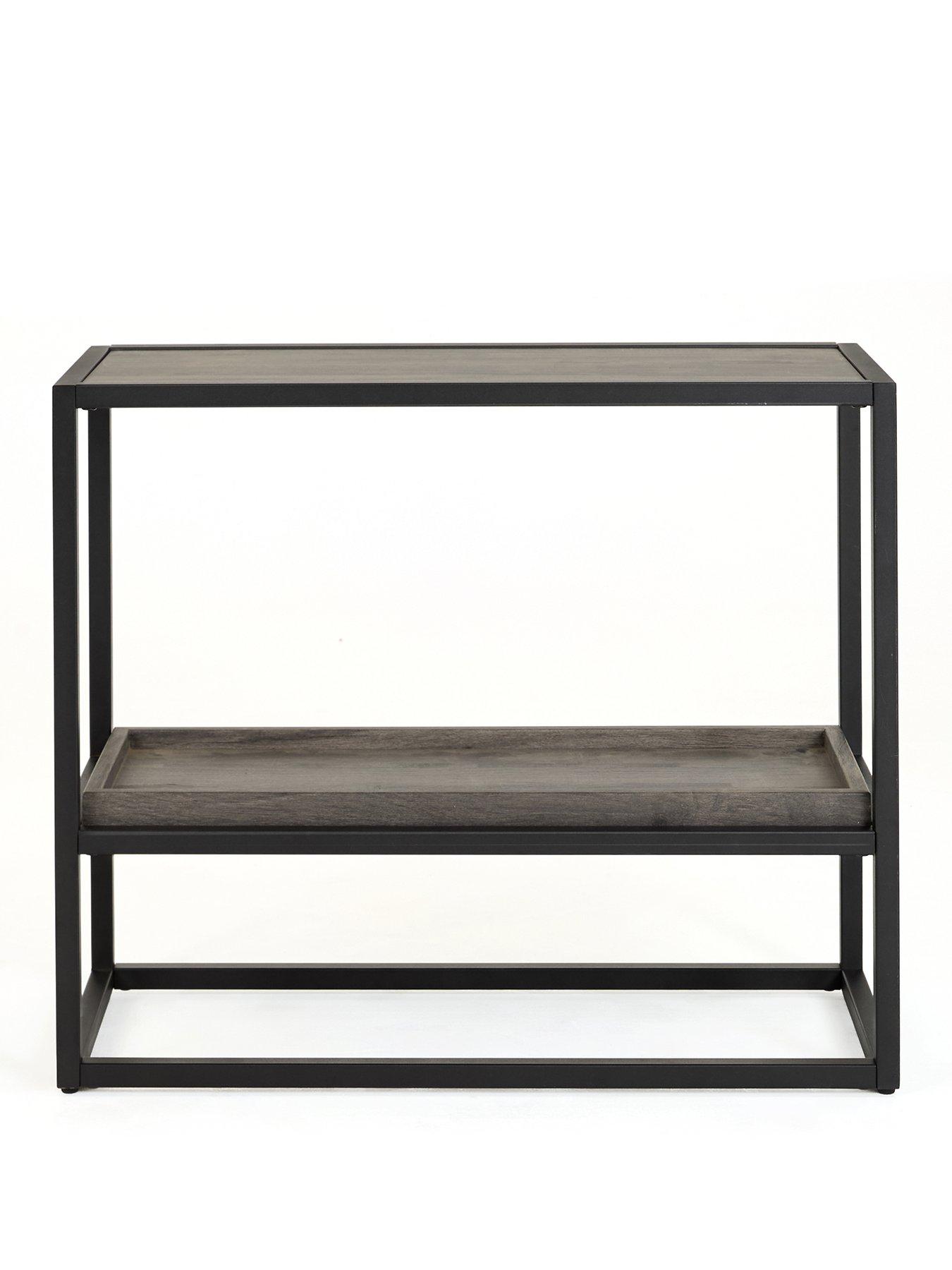 stillFront image of the-very-collection-harlem-end-table-black-oak-fscreg-certified
