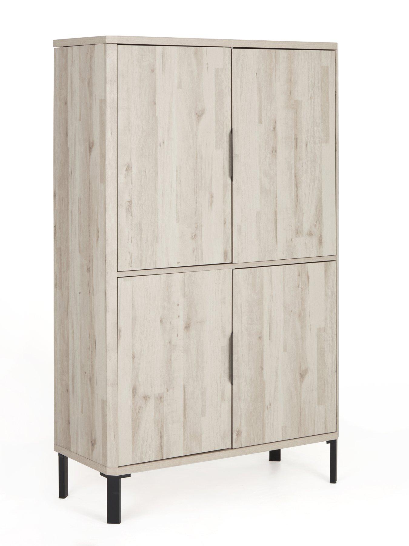  image of the-very-collection-harlem-hidden-cupboard-desk-grey-oaknbsp--fscreg-certified