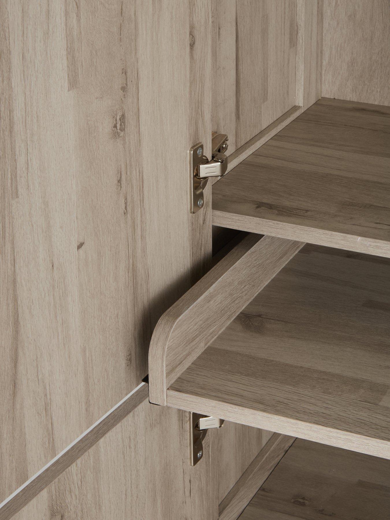  image of the-very-collection-harlem-hidden-cupboard-desk-grey-oaknbsp--fscreg-certified