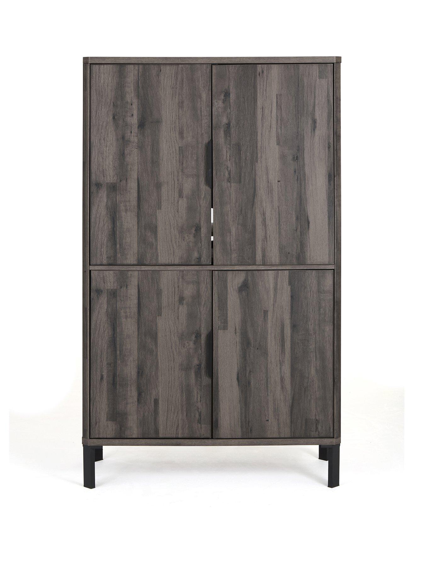  image of the-very-collection-harlem-hidden-cupboard-desk-black-oak--nbspfscreg-certified
