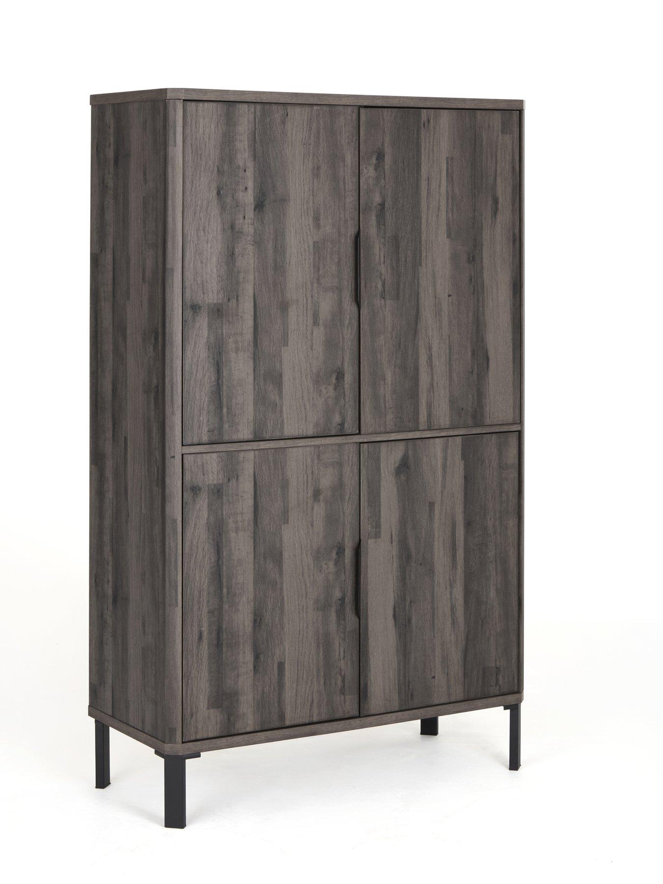  image of the-very-collection-harlem-hidden-cupboard-desk-black-oak--nbspfscreg-certified