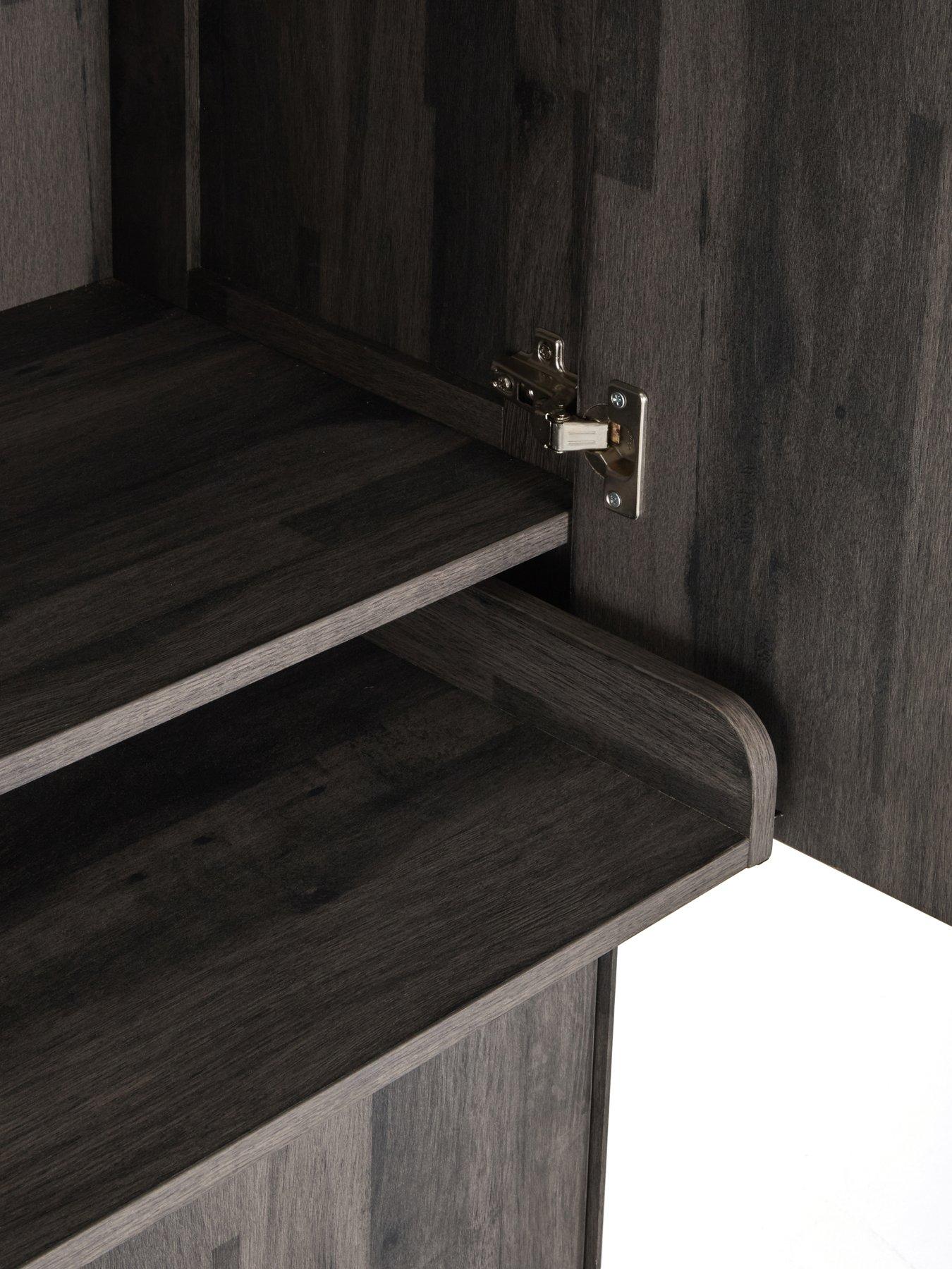  image of the-very-collection-harlem-hidden-cupboard-desk-black-oak--nbspfscreg-certified