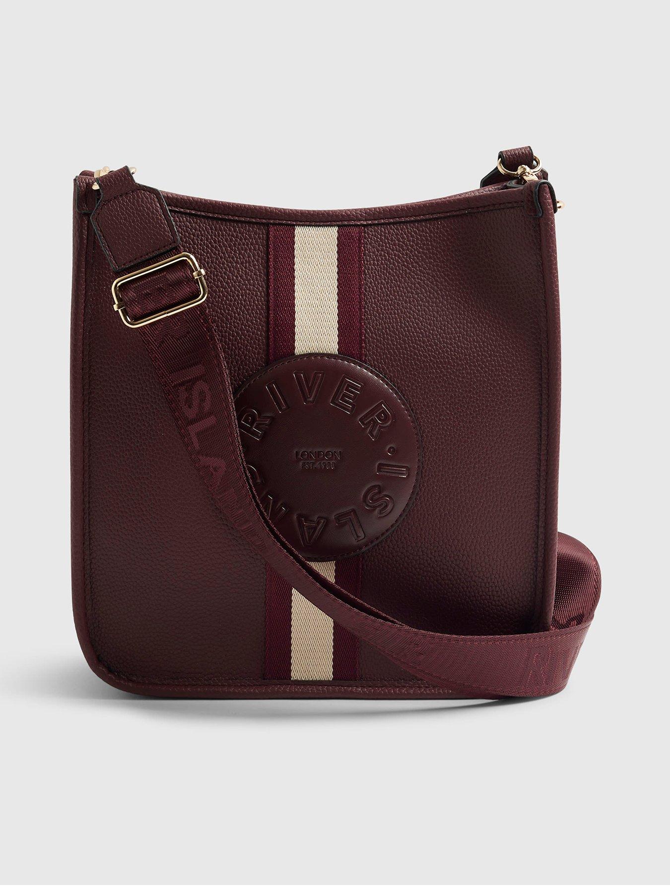 stillFront image of river-island-stripe-front-logo-messenger-red