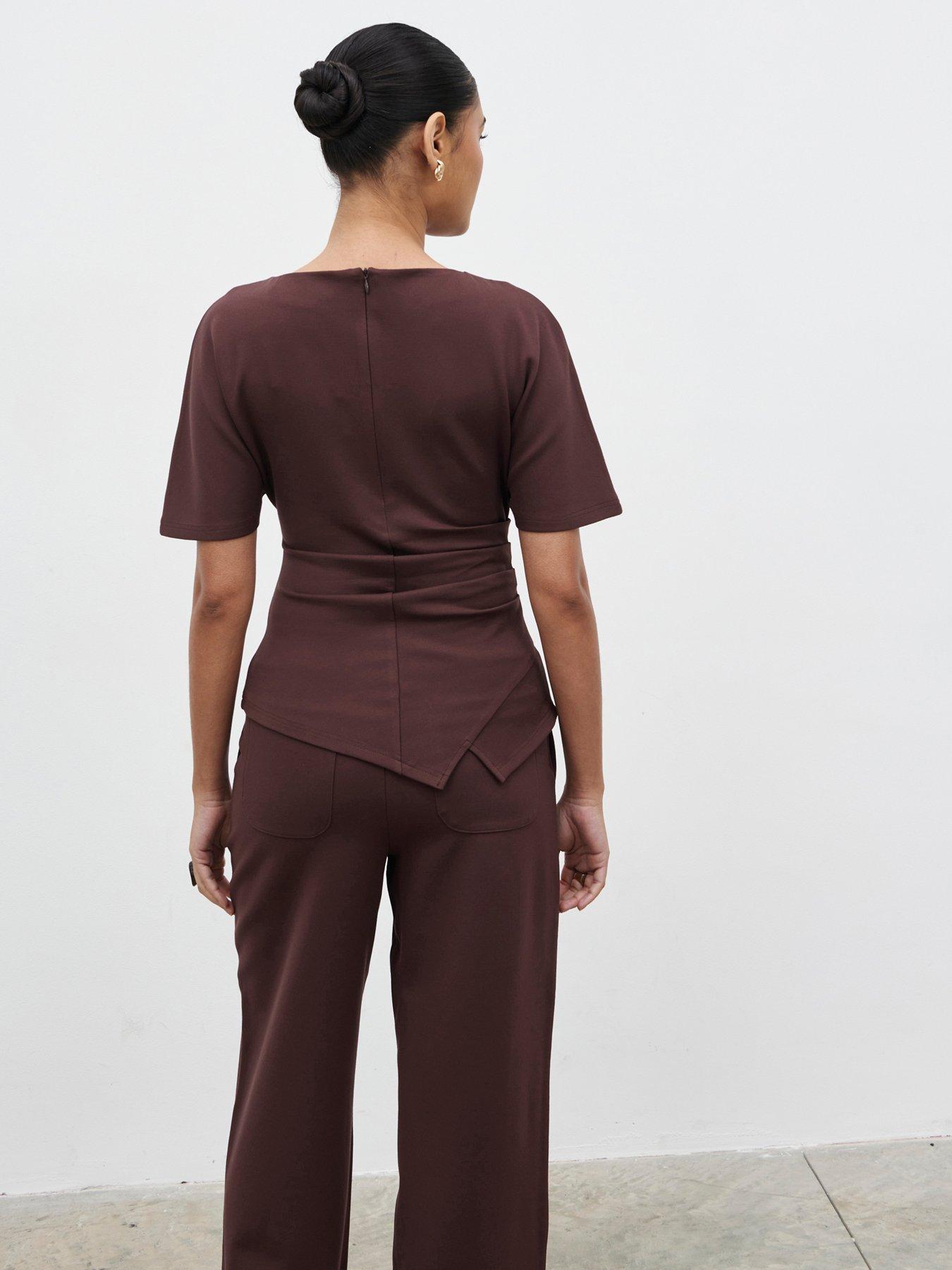 stillFront image of pretty-lavish-marni-pleated-jersey-top