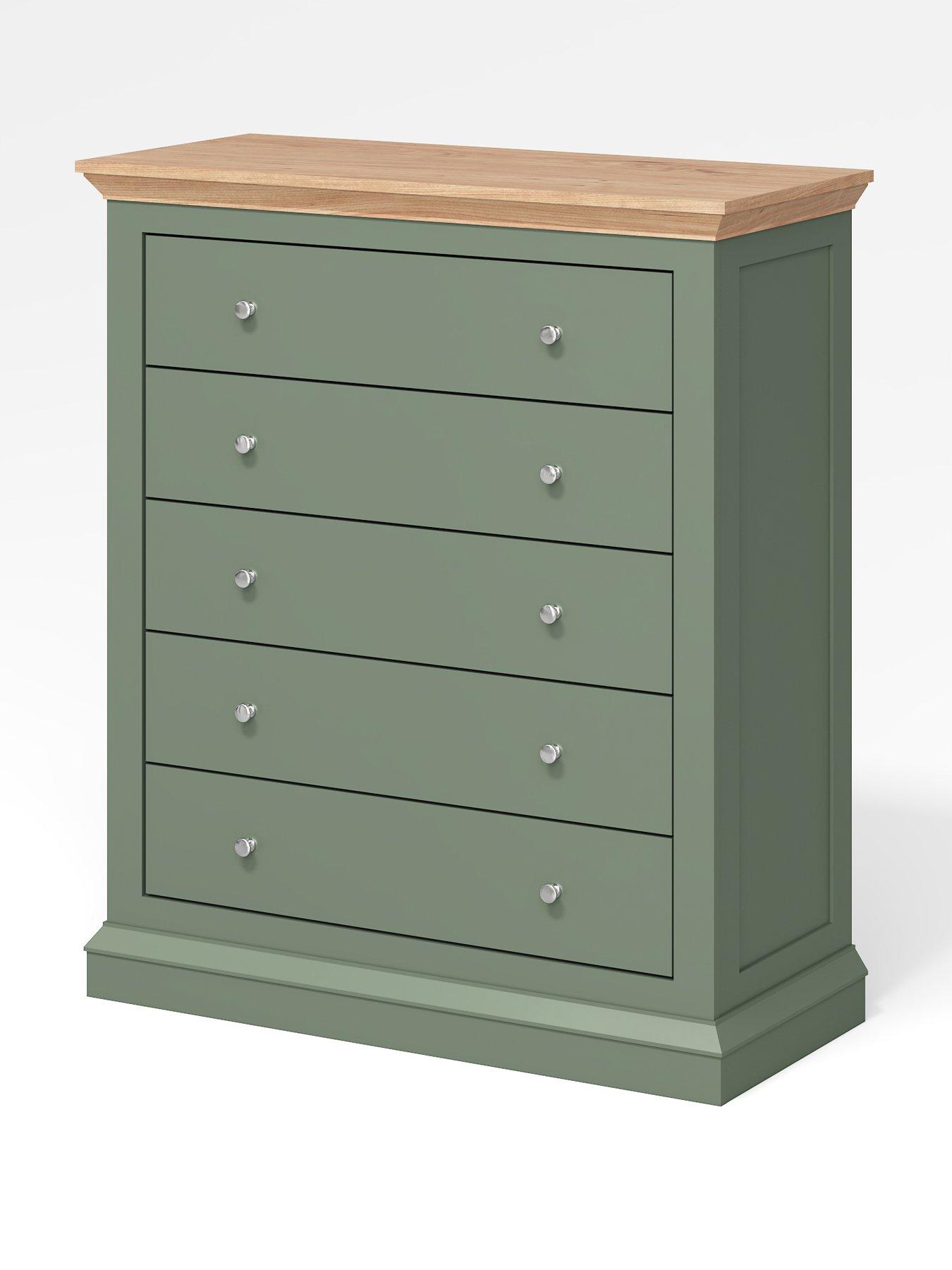 Image 3 of 6 of The Very Collection Hanna 5 Drawer Chest - Green
