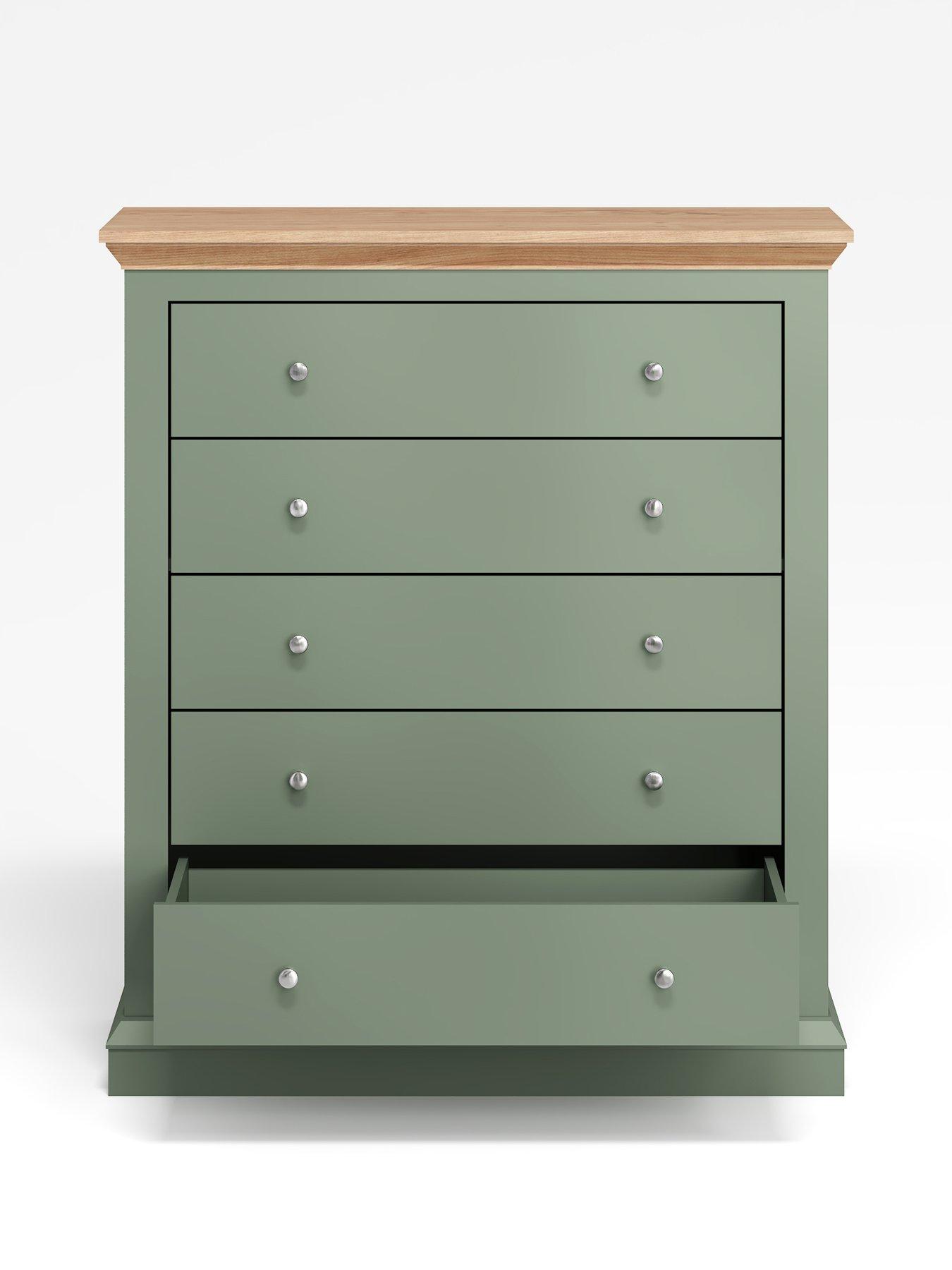 Image 4 of 6 of The Very Collection Hanna 5 Drawer Chest - Green