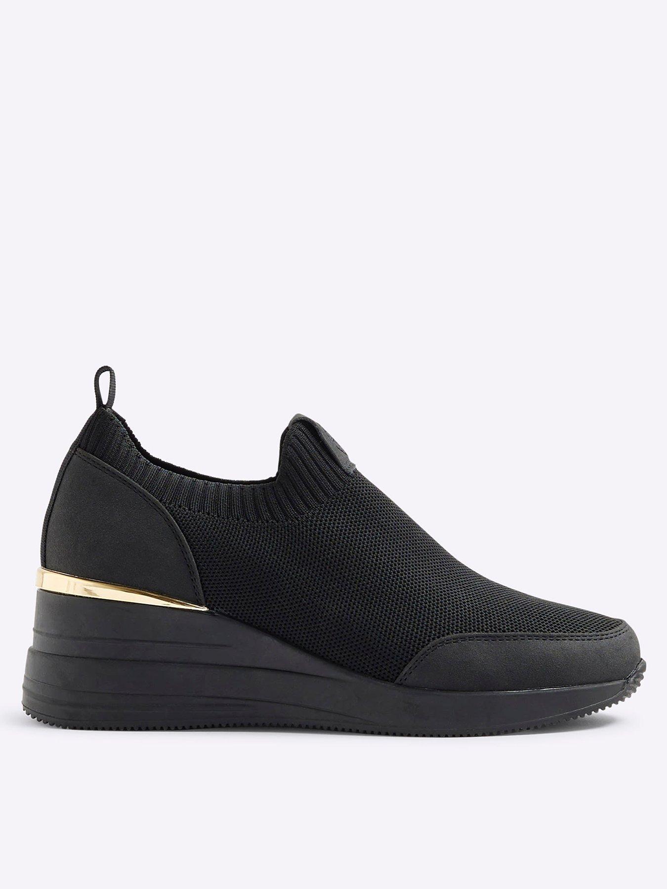  image of river-island-wedge-runner-black