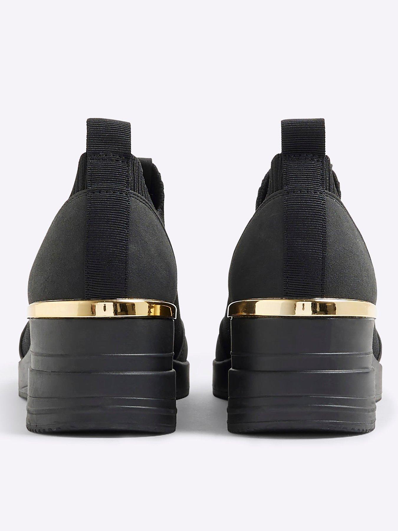  image of river-island-wedge-runner-black