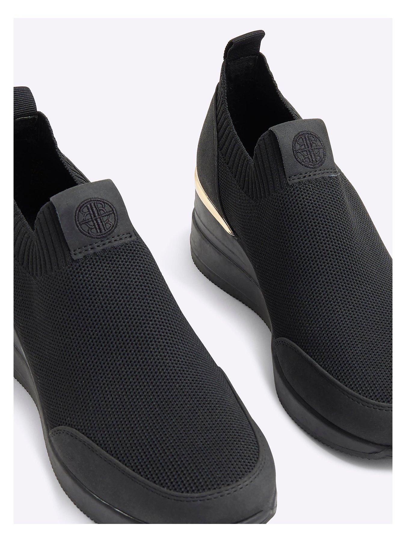  image of river-island-wedge-runner-black