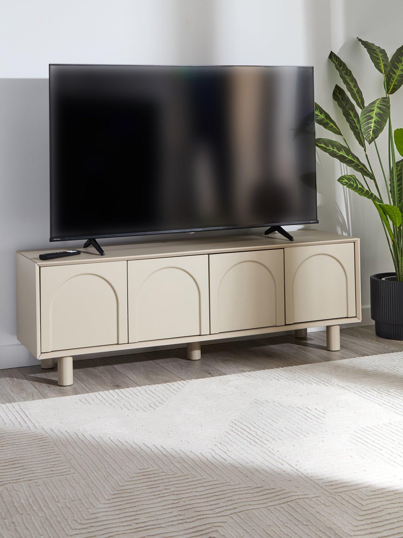 The Very Collection Revi Large TV Unit - fits up to 55 inch TV - Oatmeal - FSC® Certified
