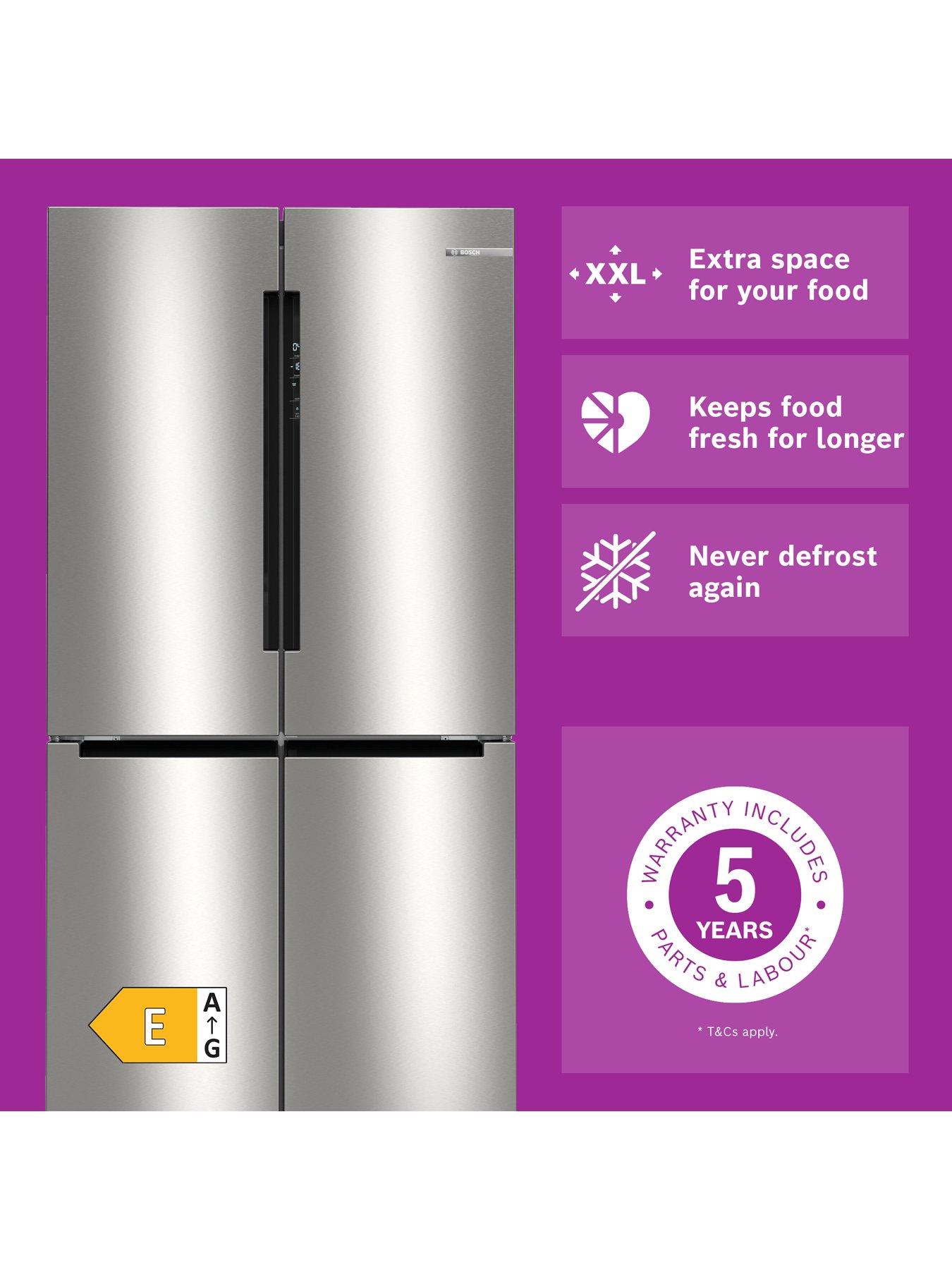 Image 2 of 8 of Bosch Series 4 KFN96VPEAG Multi-Door, Frost Free Fridge Freezer - Inox - E Rated