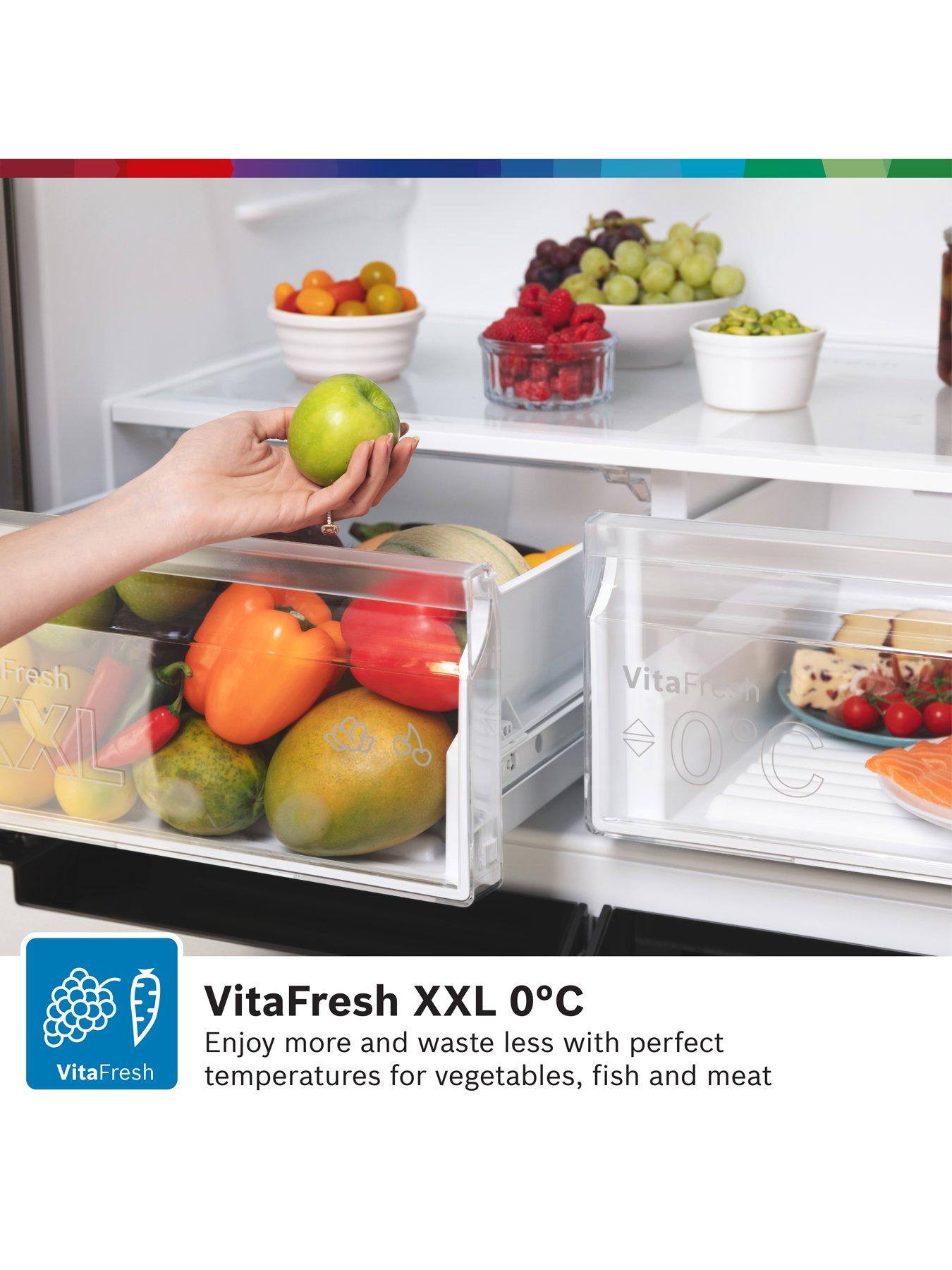 Image 4 of 8 of Bosch Series 4 KFN96VPEAG Multi-Door, Frost Free Fridge Freezer - Inox - E Rated