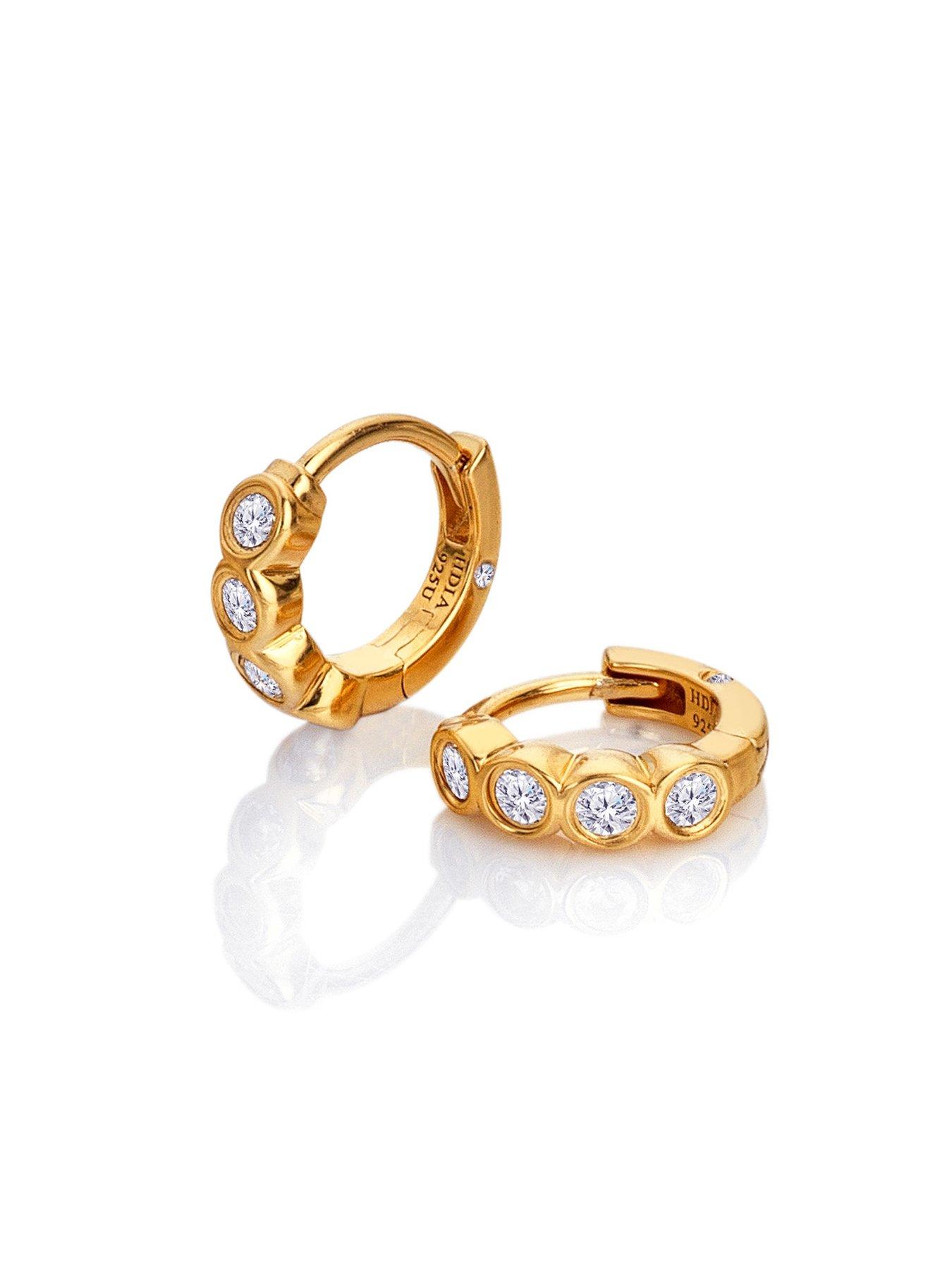  image of hot-diamonds-hd-x-ge-tender-huggie-earrings