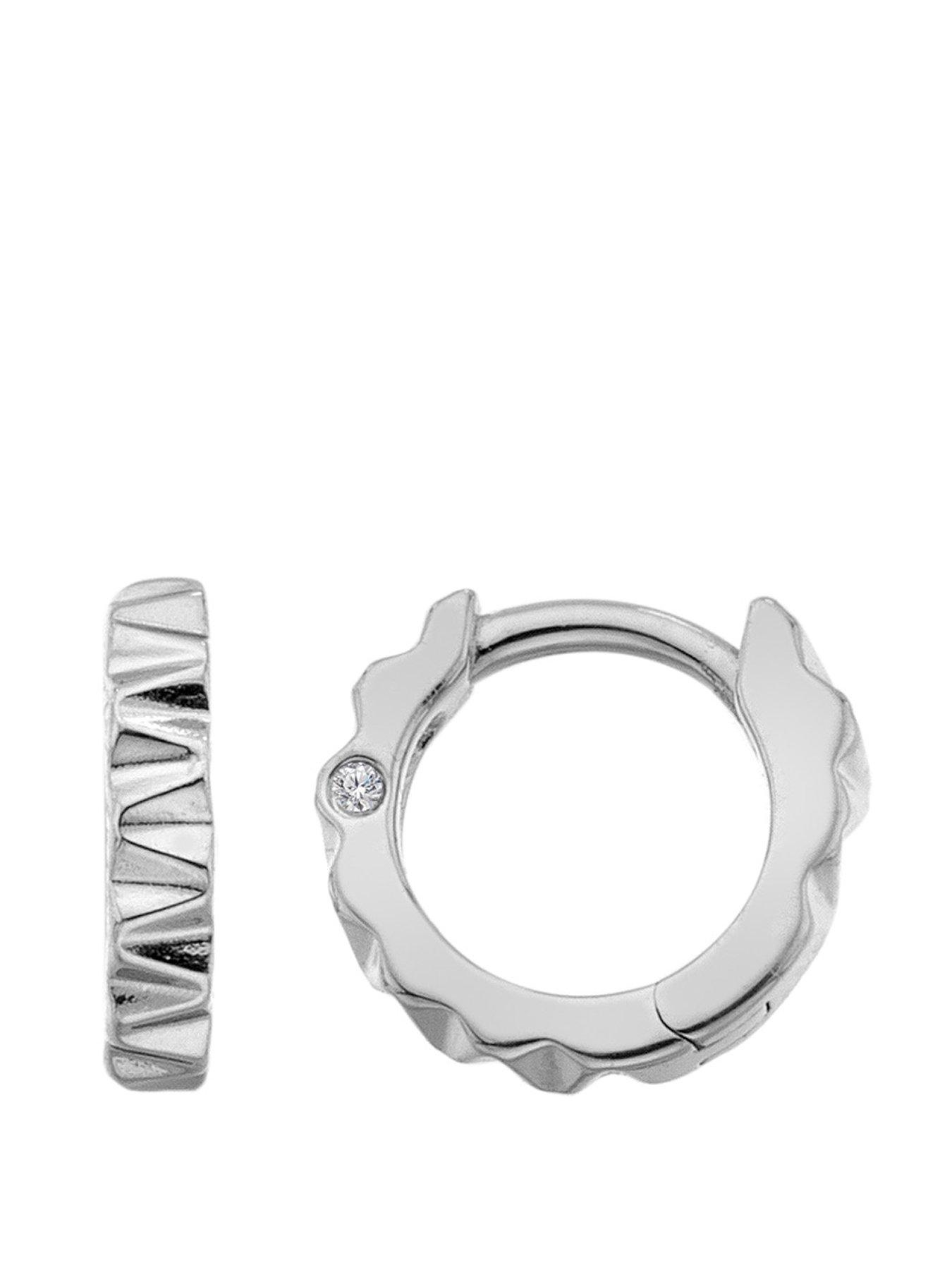 Image 1 of 3 of Hot Diamonds Huggie Earrings