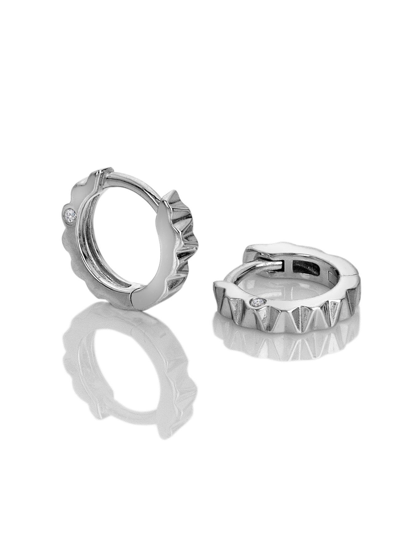 Image 2 of 3 of Hot Diamonds Huggie Earrings