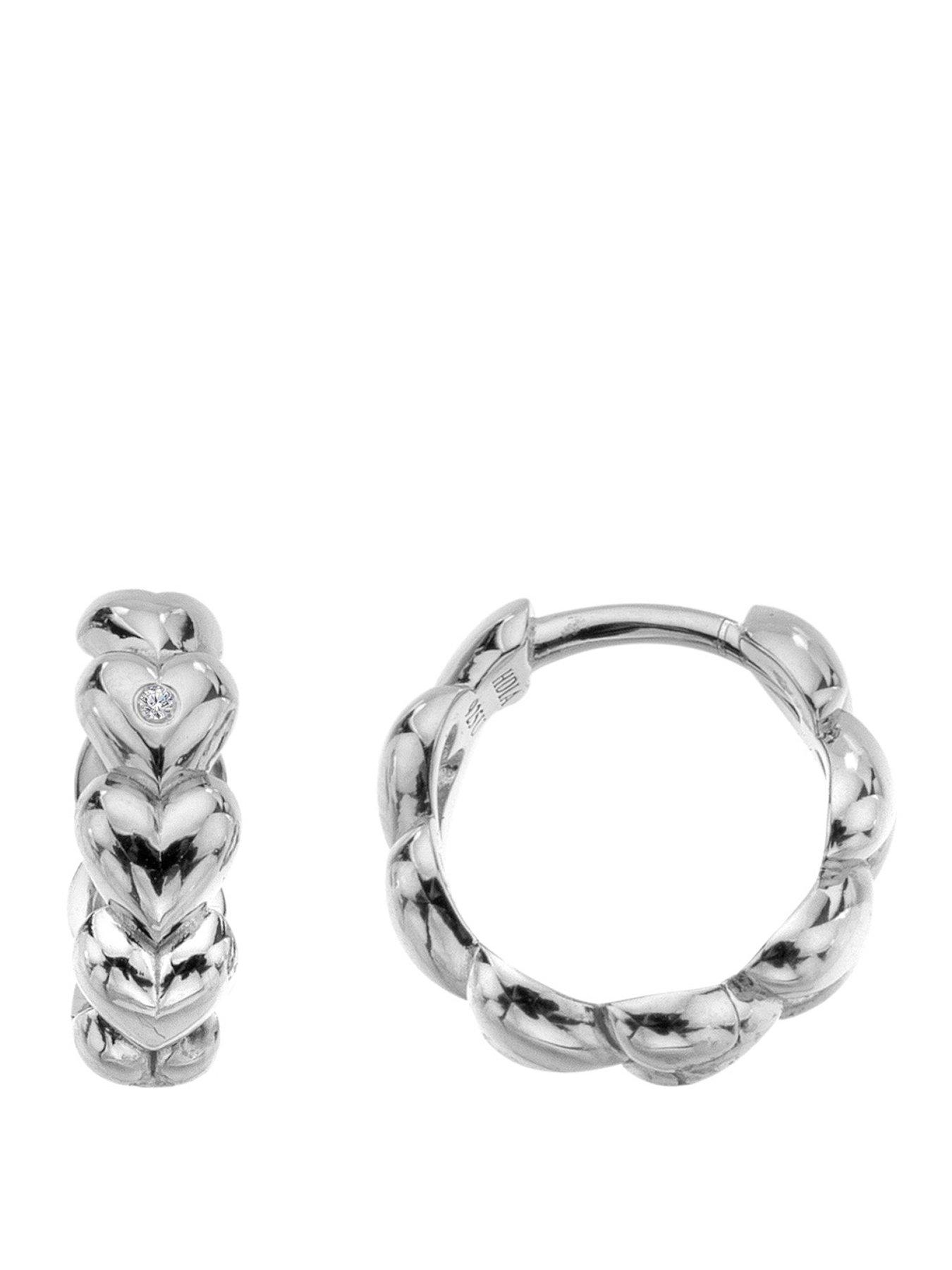 Image 1 of 3 of Hot Diamonds Serenity Heart Earrings