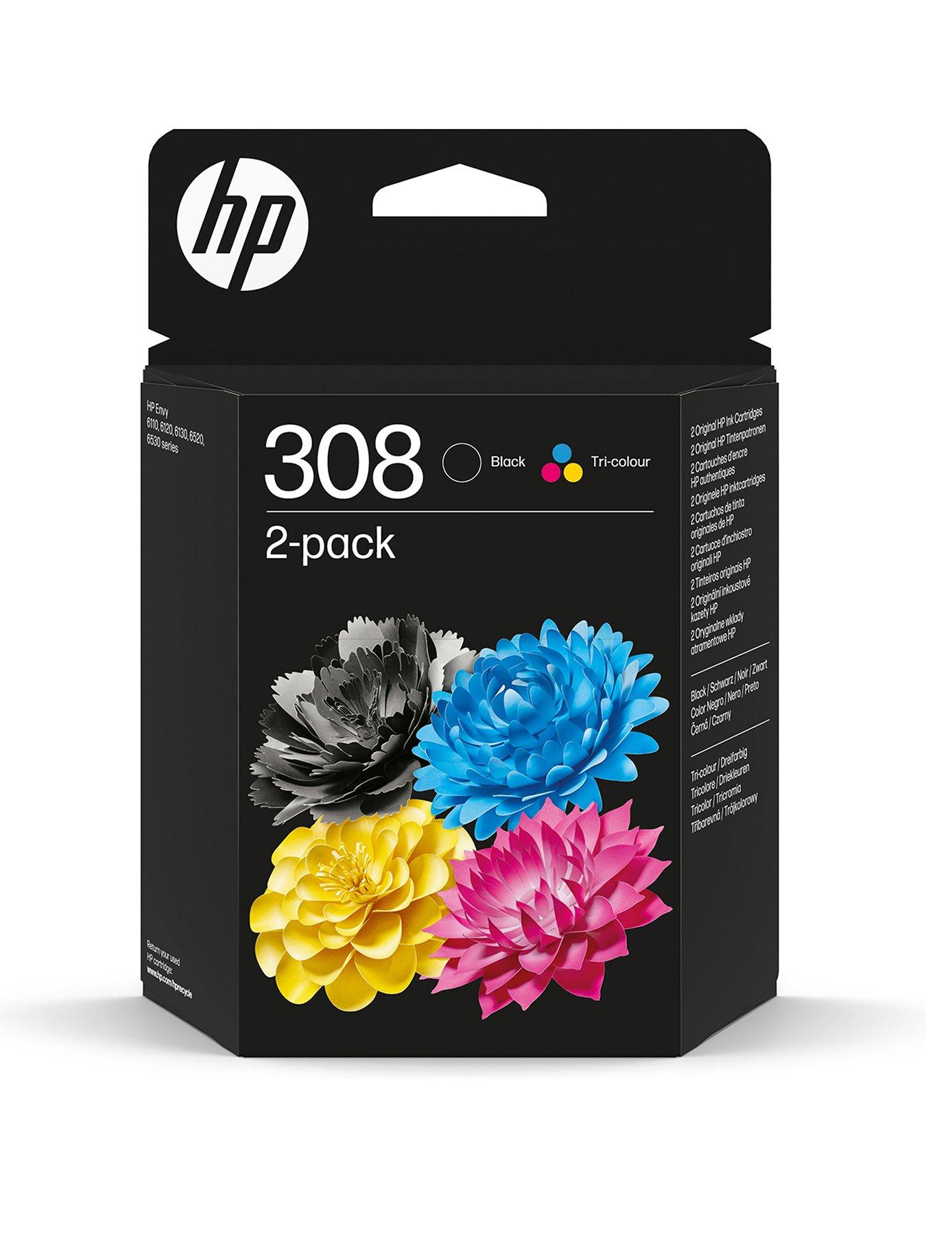 HP 308 Original Black/Tri-colour Ink Cartridge Combo 2-Pack