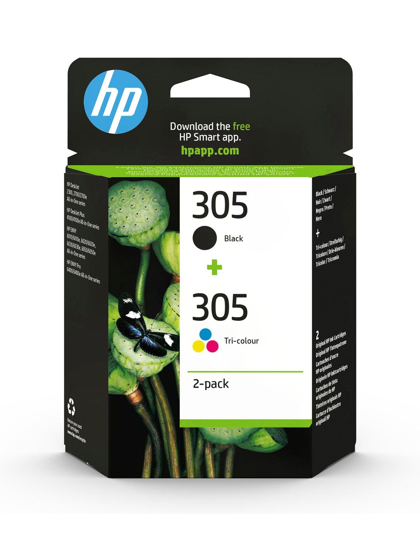 HP 305 2-Pack Tri-Color/Black Origin
