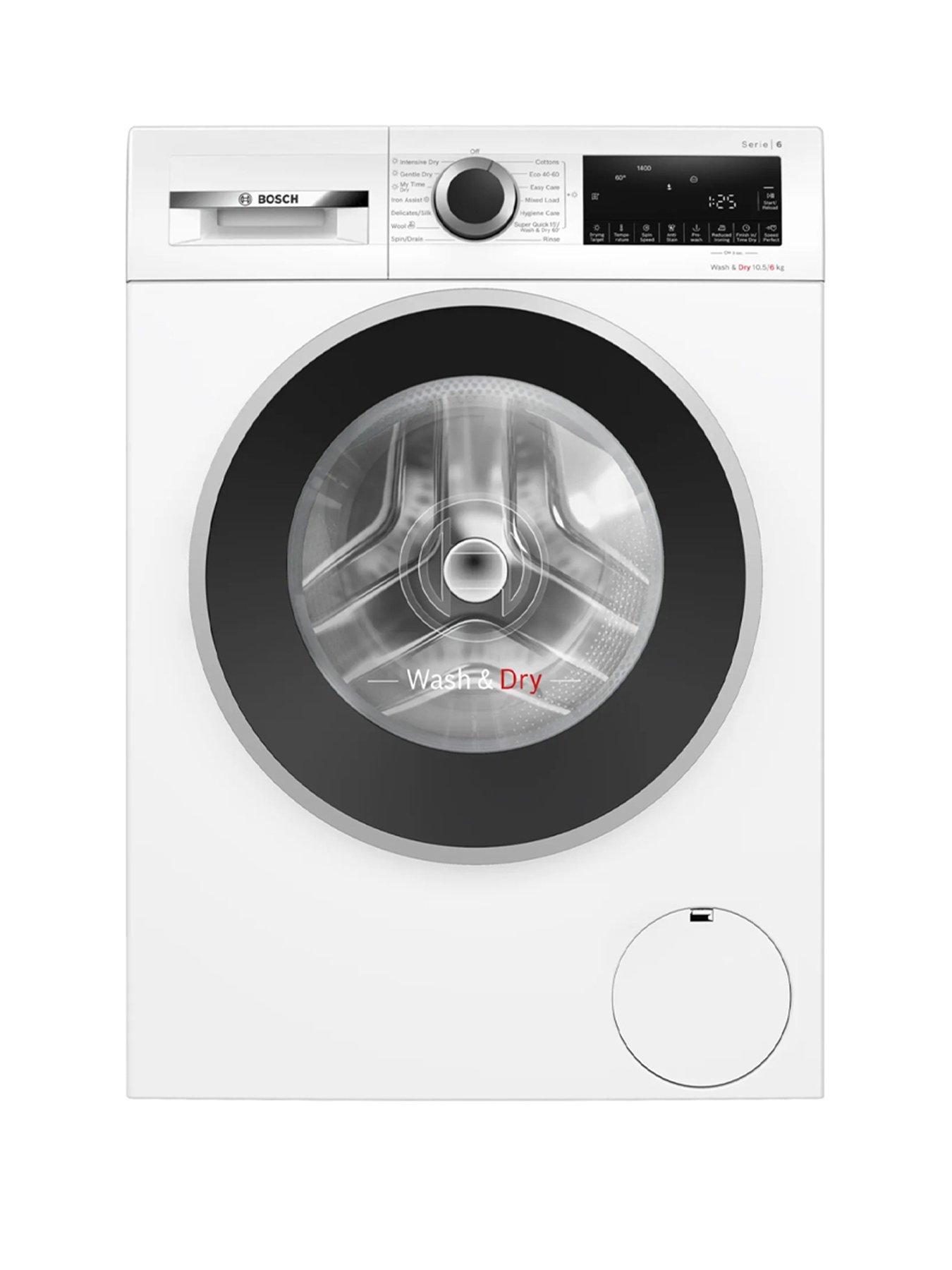 Image 1 of 8 of Bosch Series 6 WNG25401GB 10.5kg Wash, 6kg Dry, Wash and Dry 60 minutes Washer Dryer - White - A Rated