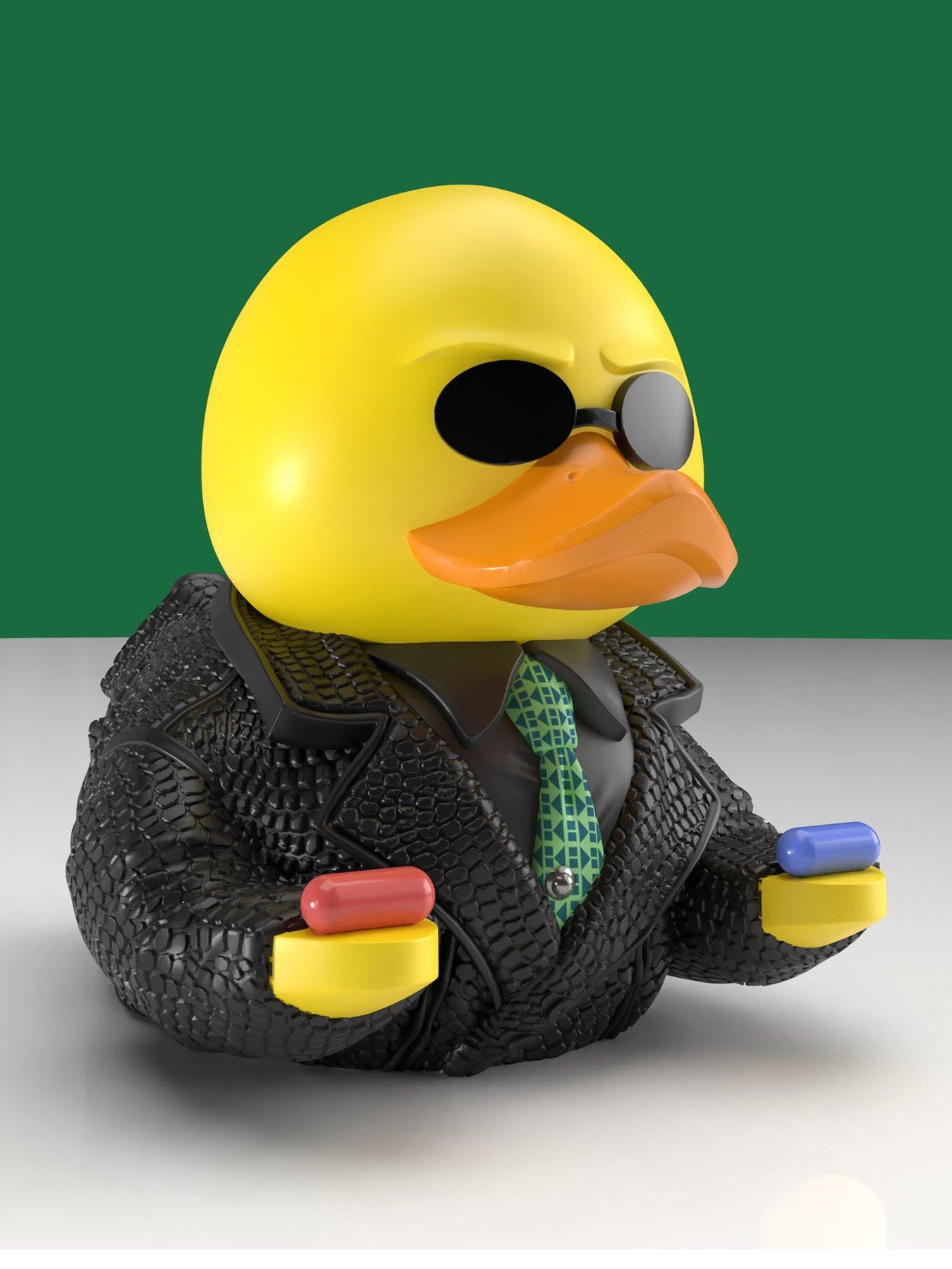  image of tubbz-the-matrixnbspboxednbspmorpheus-collectible-rubbernbspduck