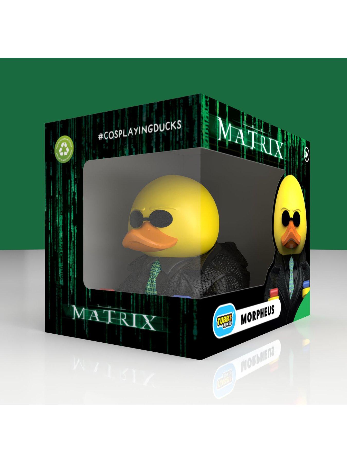  image of tubbz-the-matrixnbspboxednbspmorpheus-collectible-rubbernbspduck
