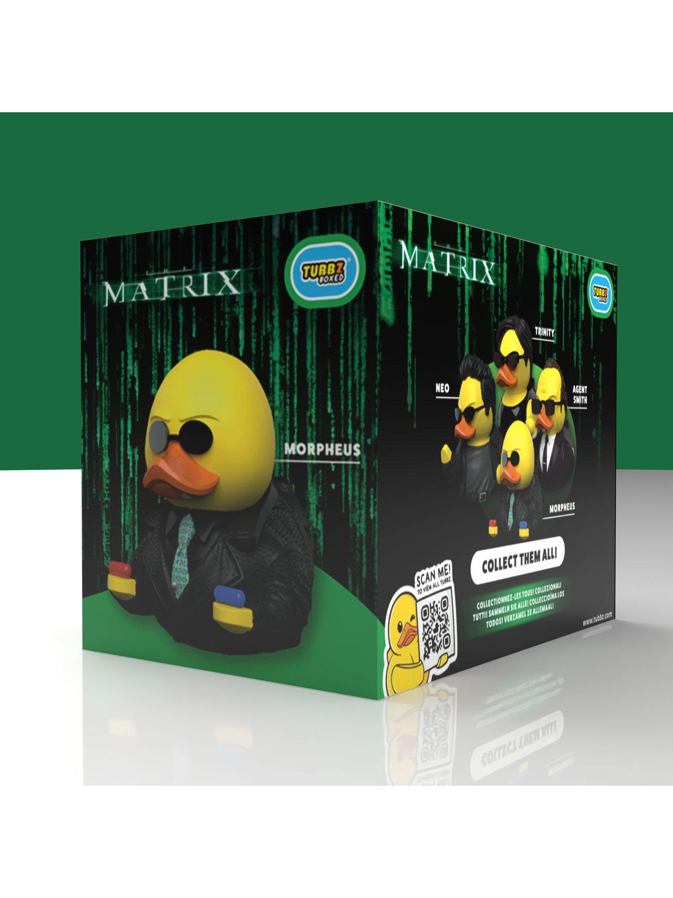  image of tubbz-the-matrixnbspboxednbspmorpheus-collectible-rubbernbspduck