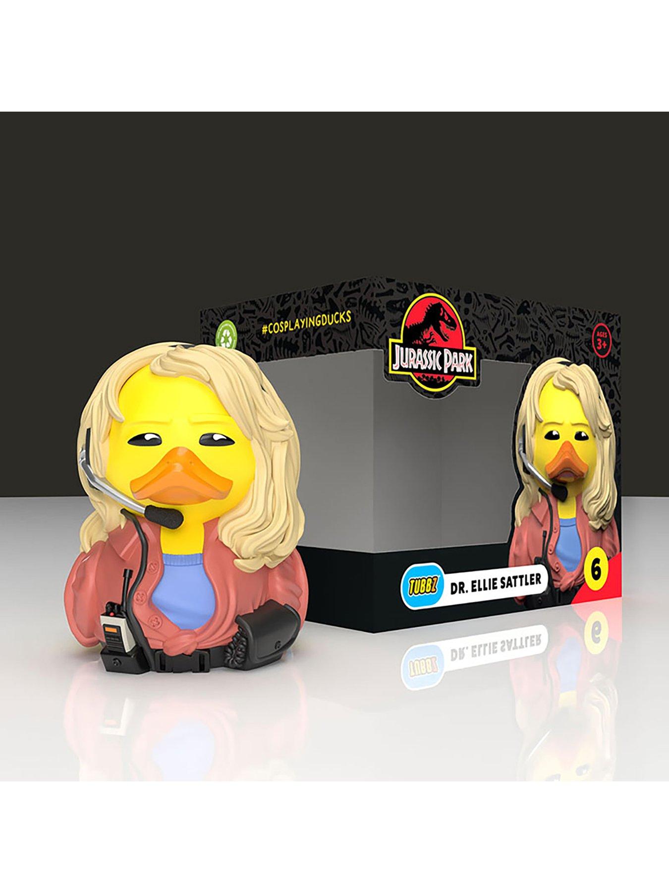  image of tubbz-jurassic-parknbspboxednbspdr-ellie-sattler-collectible-cosplaying-duck