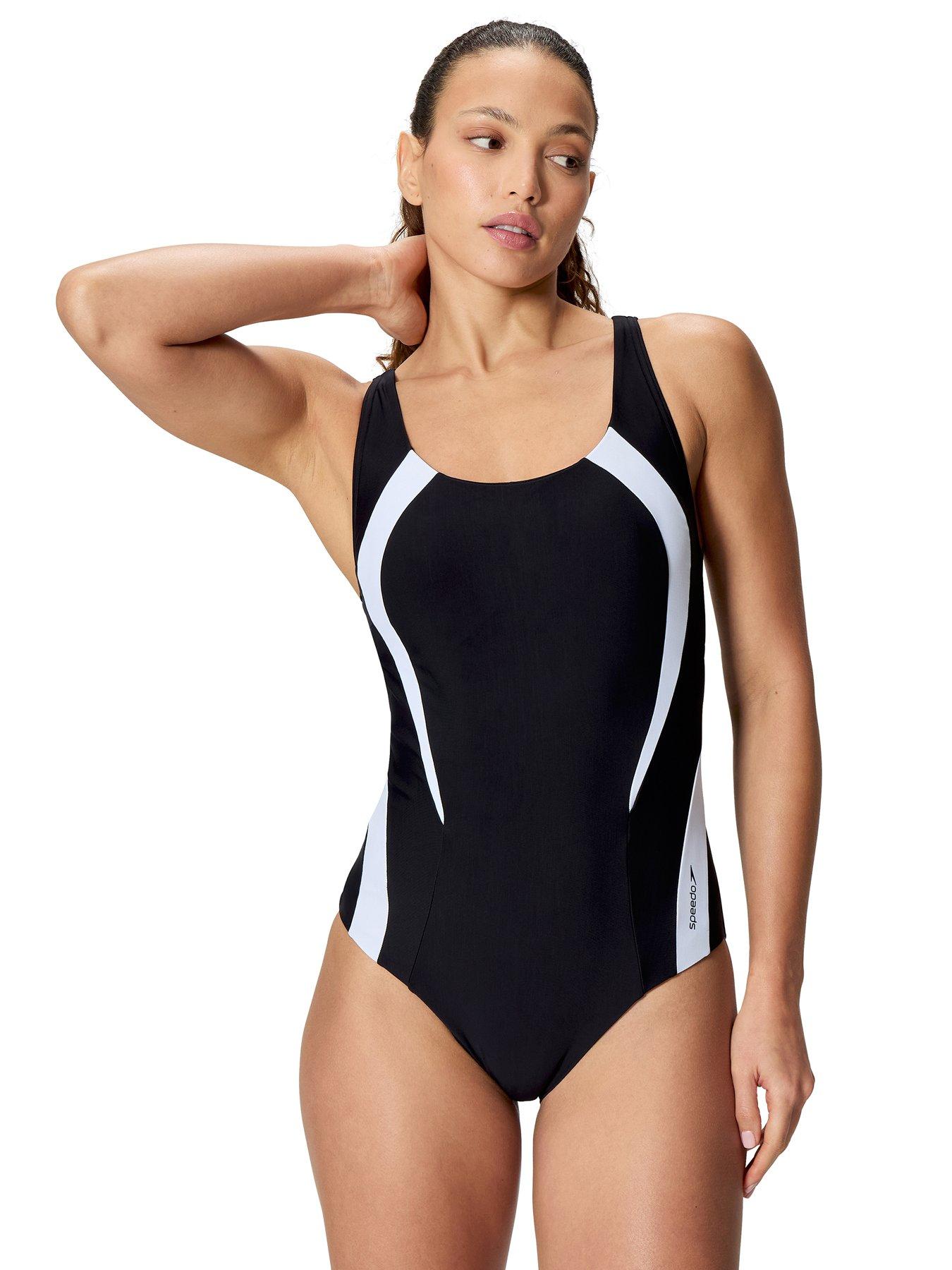  image of speedo-womens-quantum-contour-one-piece-dark-grey