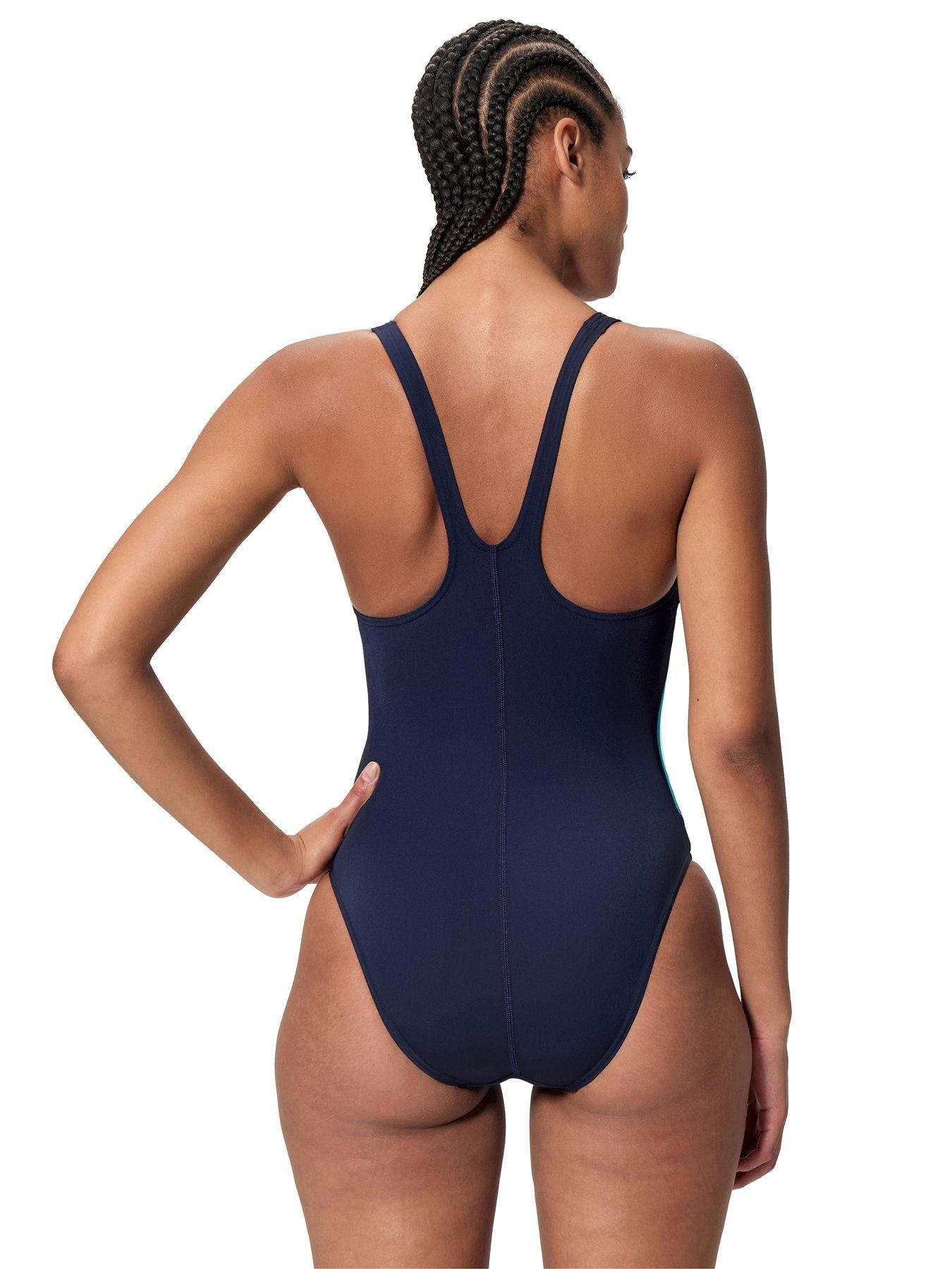  image of speedo-womens-hyperboom-butterfly-back-one-piece-blue