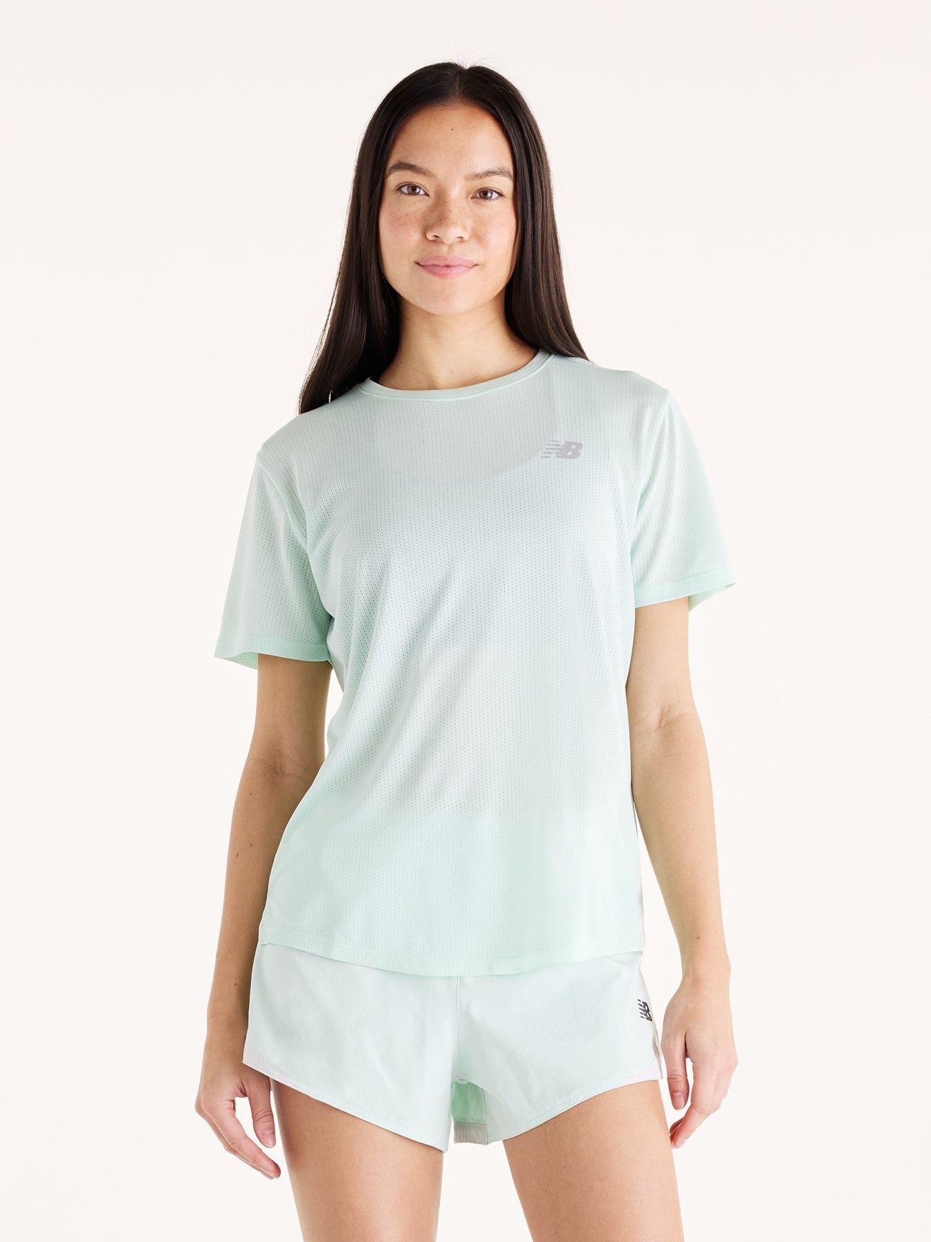 New Balance Womens Running Athletics T-Shirt - Green