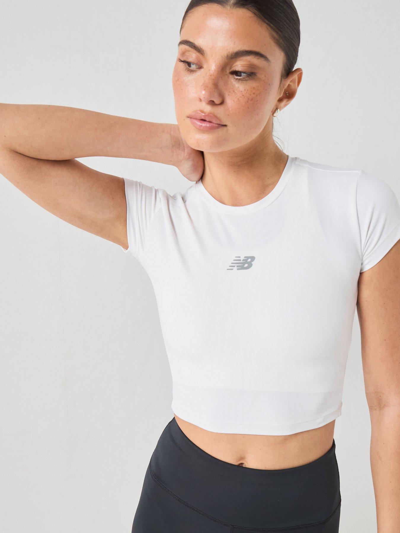 New Balance Womens Training Harmony Fitted T-Shirt - White