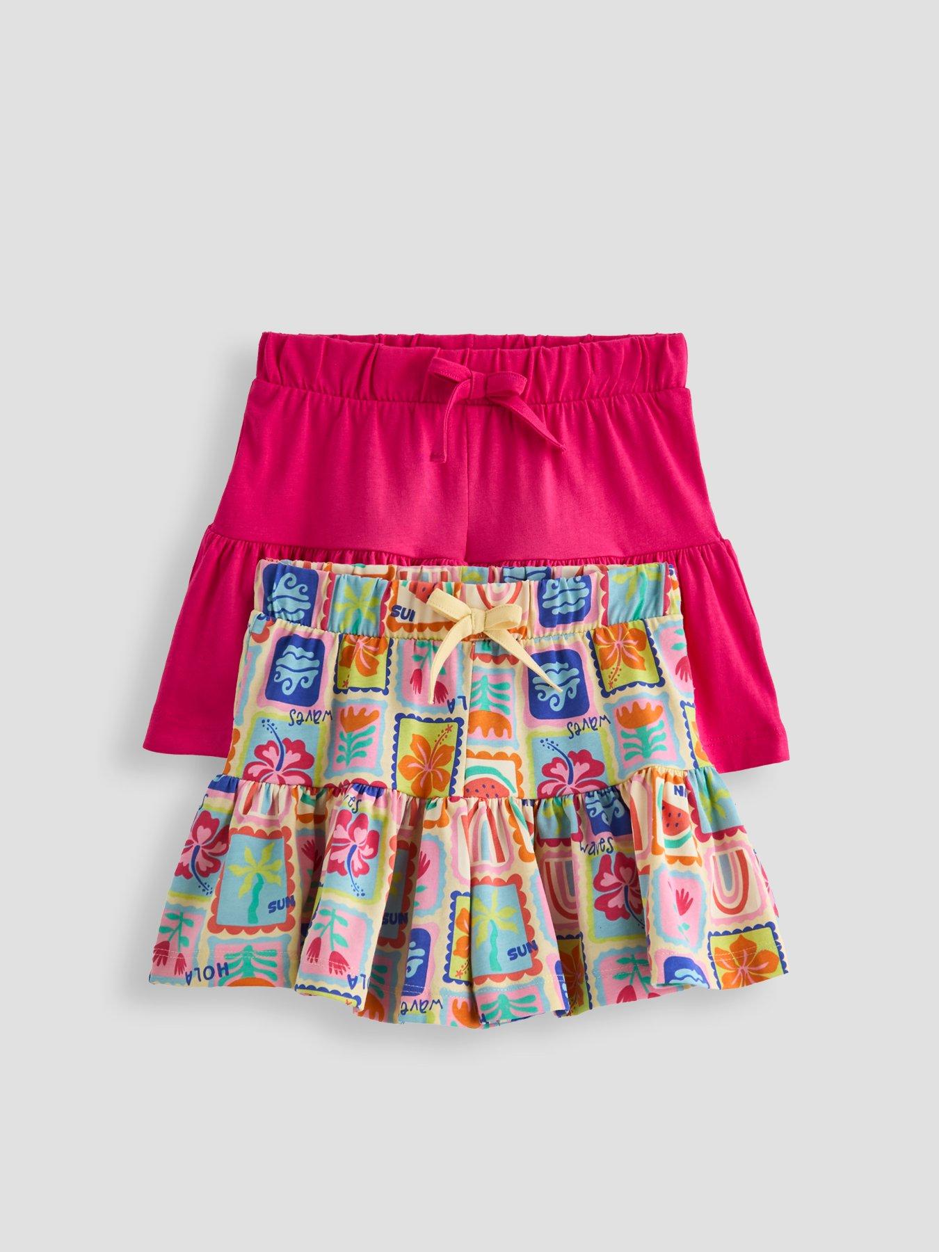 The Very Collection Girls 2 Pack Flared Shorts - Multi