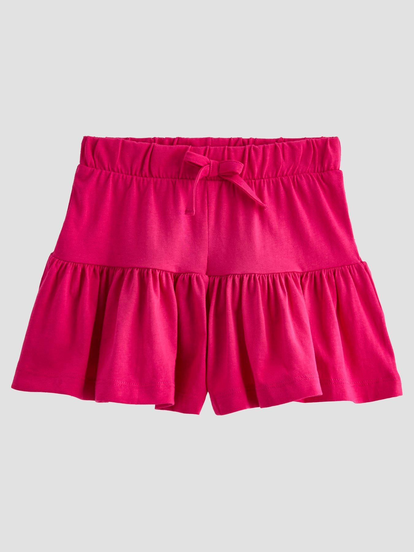 Image 2 of 5 of The Very Collection Girls 2 Pack Flared Shorts - Multi