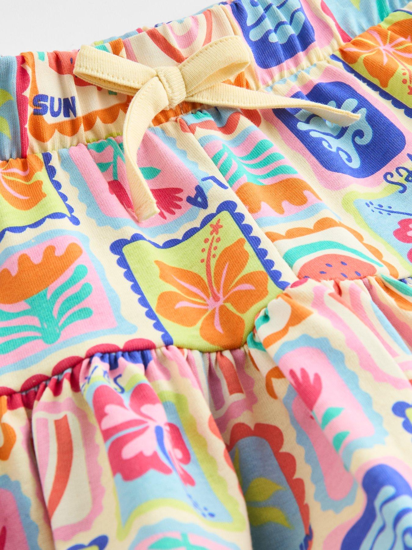 Image 5 of 5 of The Very Collection Girls 2 Pack Flared Shorts - Multi