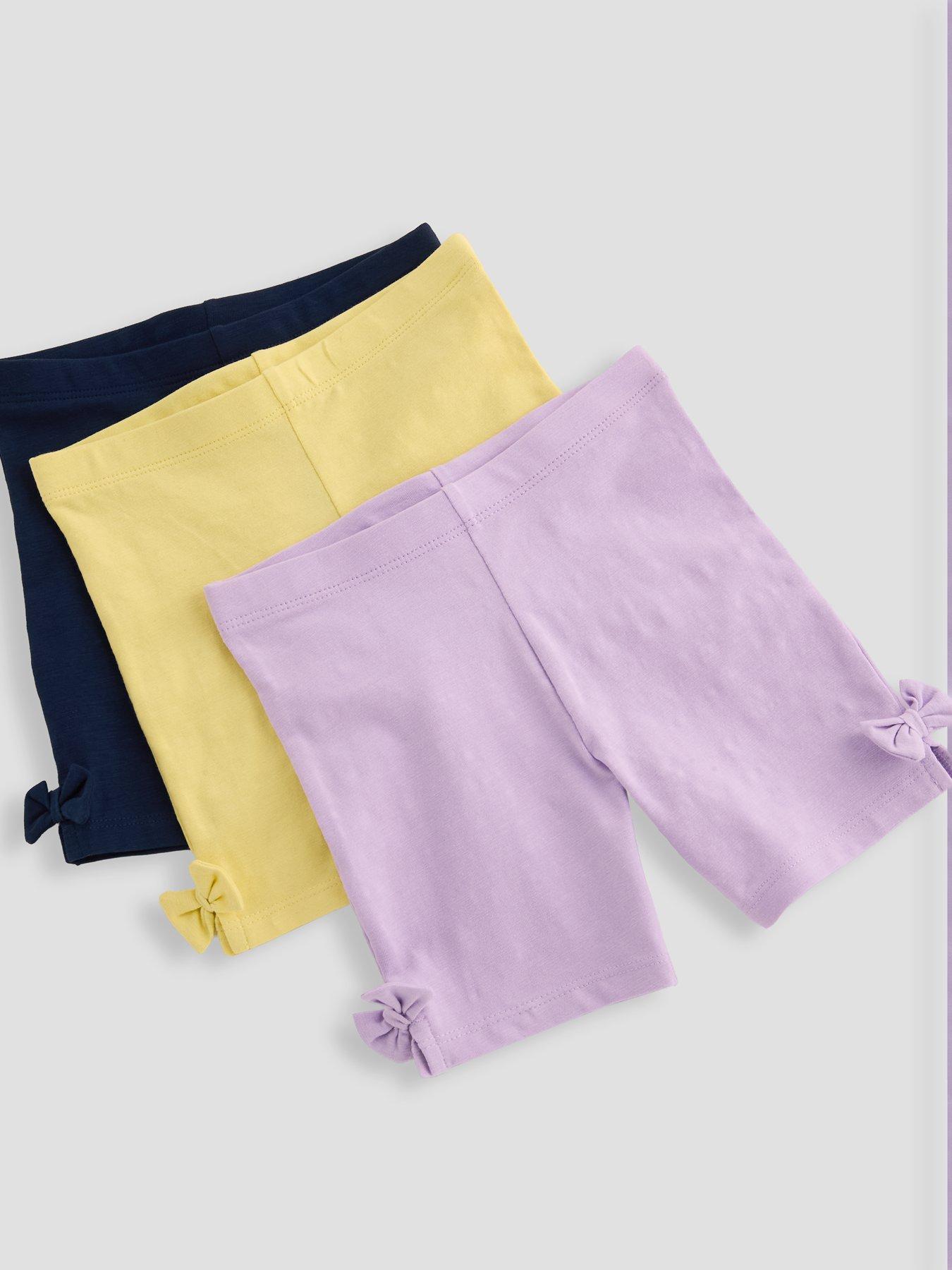 Image 4 of 4 of The Very Collection Girls 3 Pack Bow Cycling Shorts - Multi