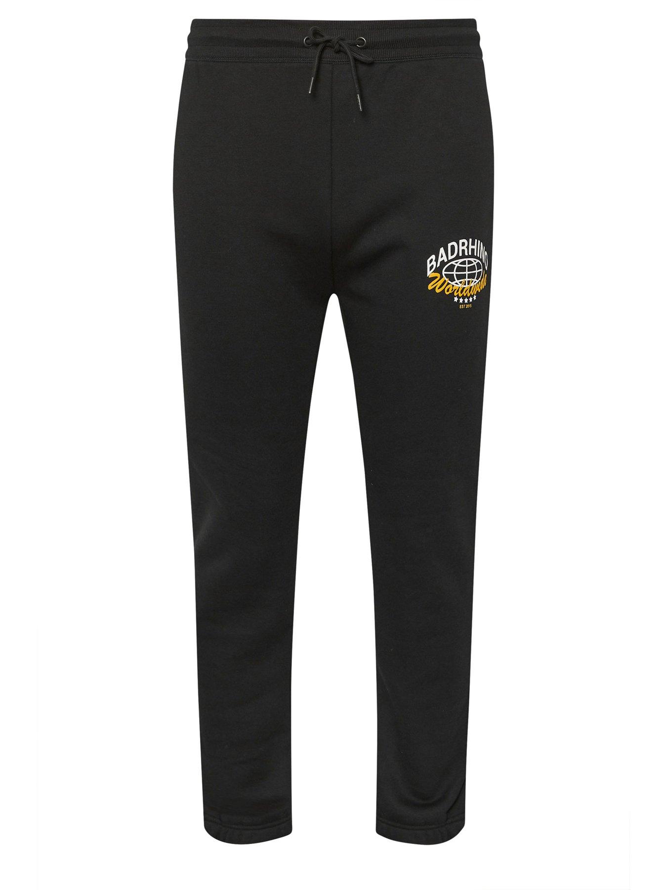  image of badrhino-worldwide-joggers-black