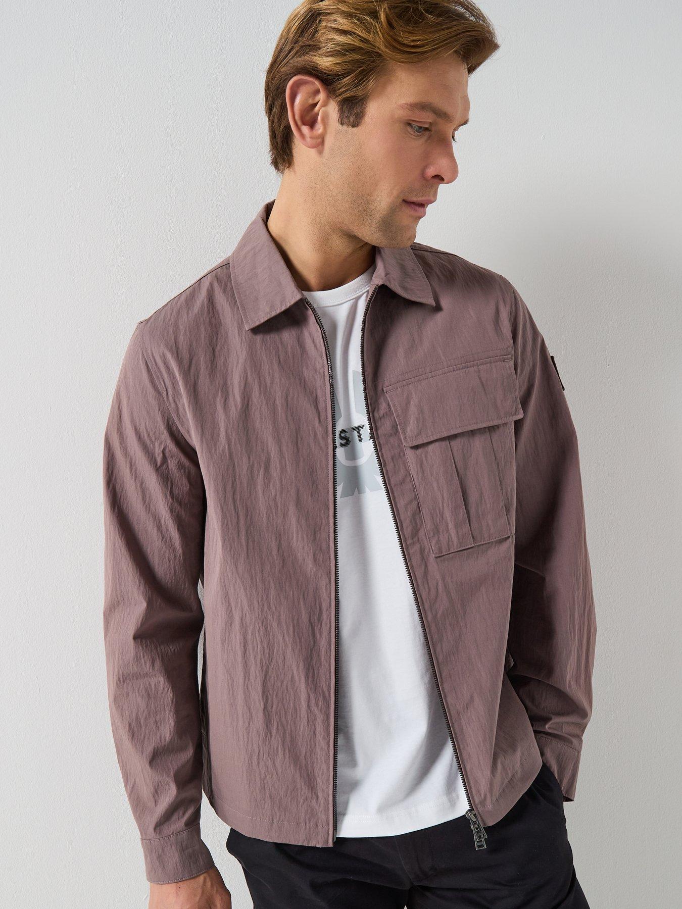 Belstaff Cargo Cotton Zip Overshirt - Brown