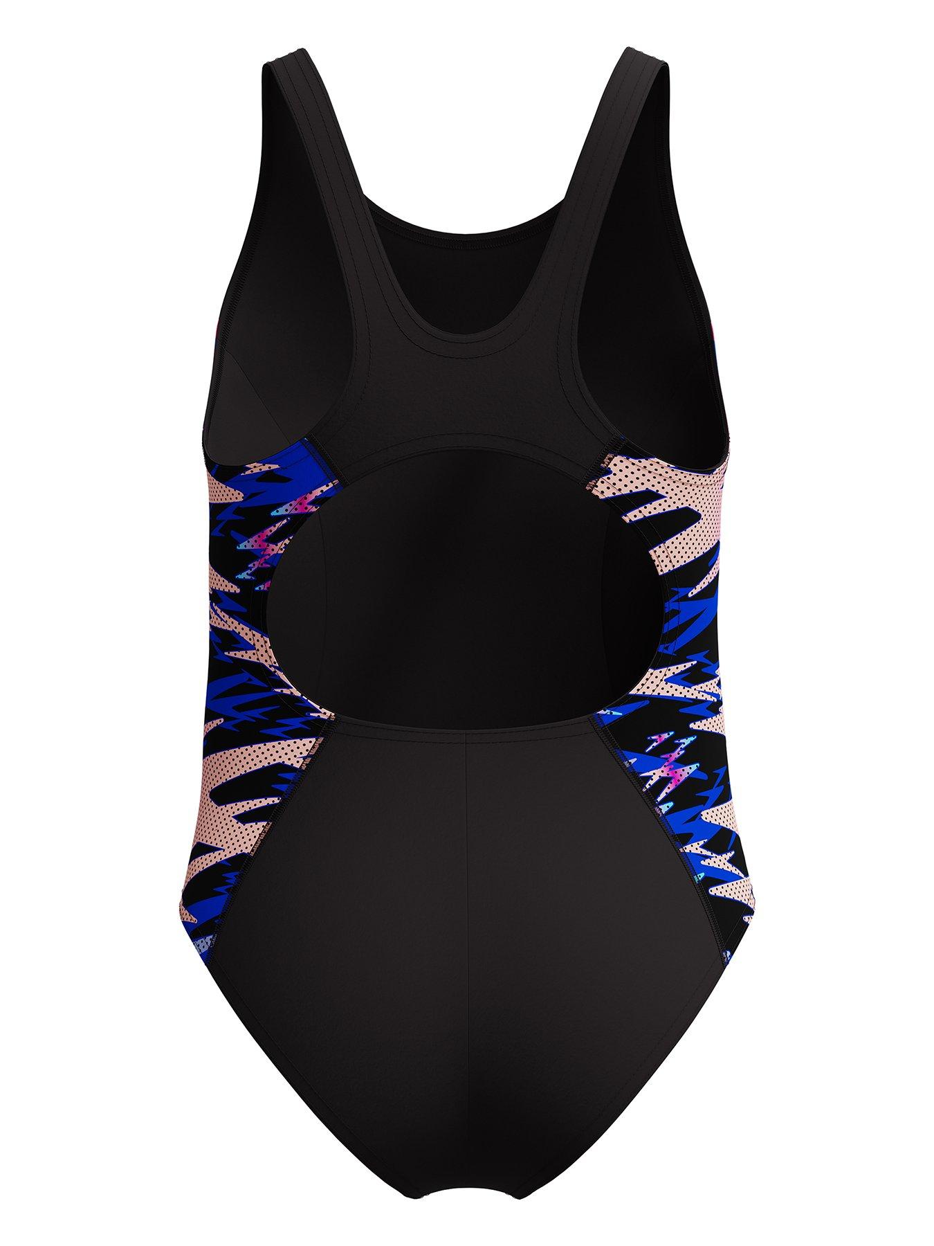 Image 2 of 5 of Speedo Girls Hyperboom Splice Muscleback One Piece - Dark Grey