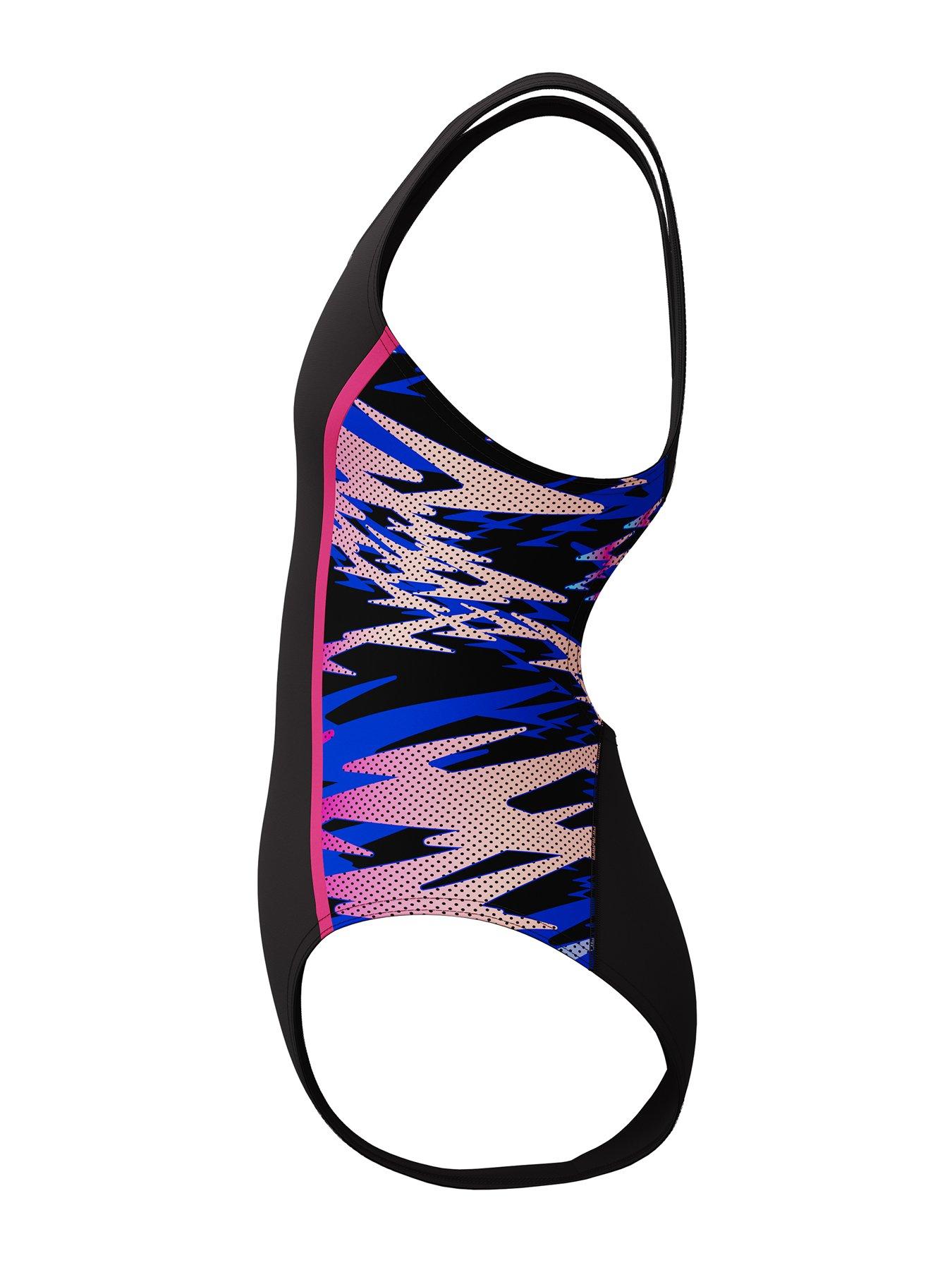 Image 4 of 5 of Speedo Girls Hyperboom Splice Muscleback One Piece - Dark Grey