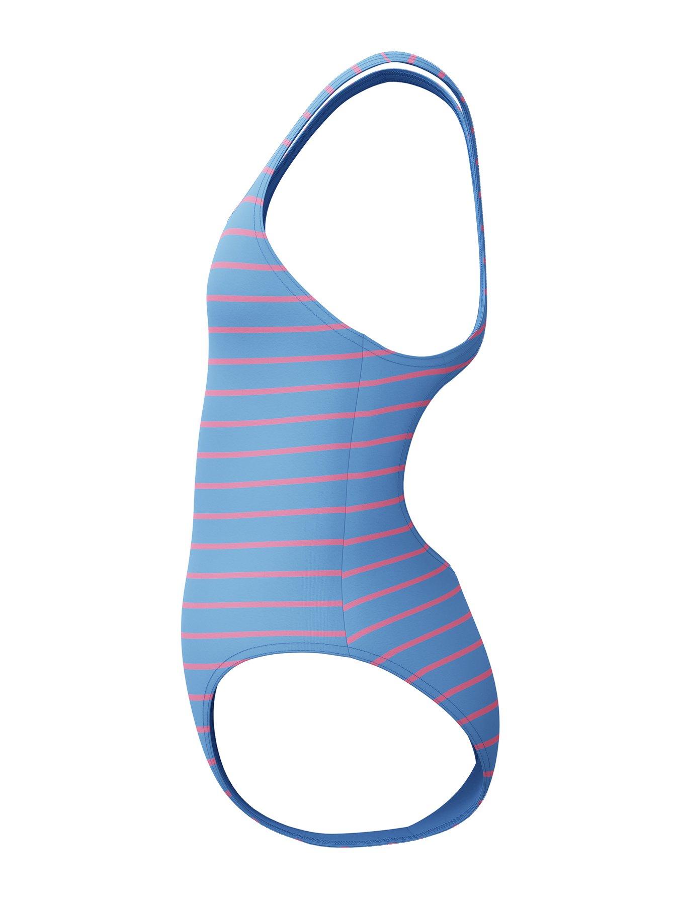 Image 3 of 4 of Speedo Girls Print Medalist One Piece Swimsuit&nbsp;- Blue