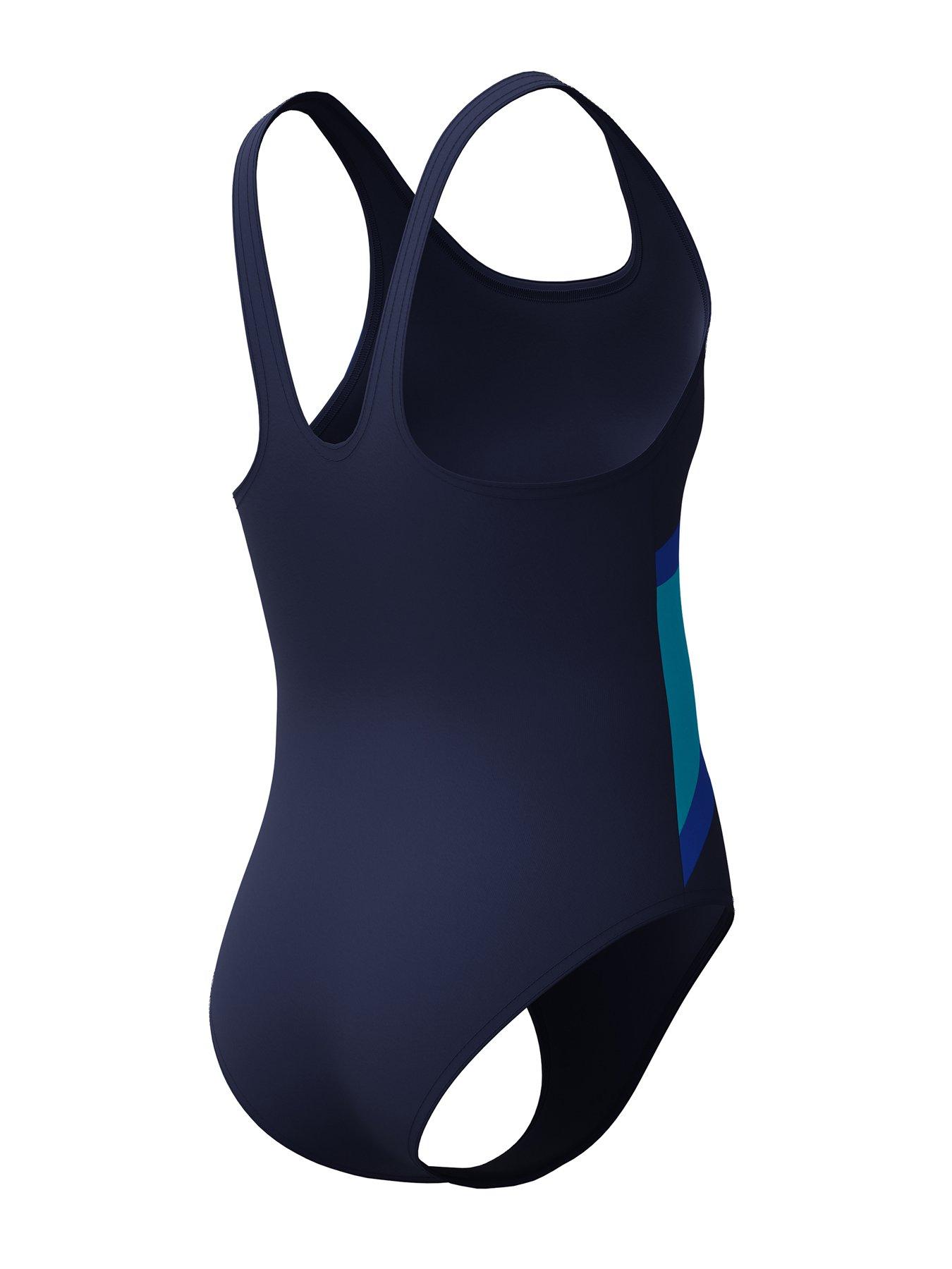 Image 4 of 6 of Speedo Girls Hyperboom Butterfly Back One Piece Swimsuit&nbsp;- Blue