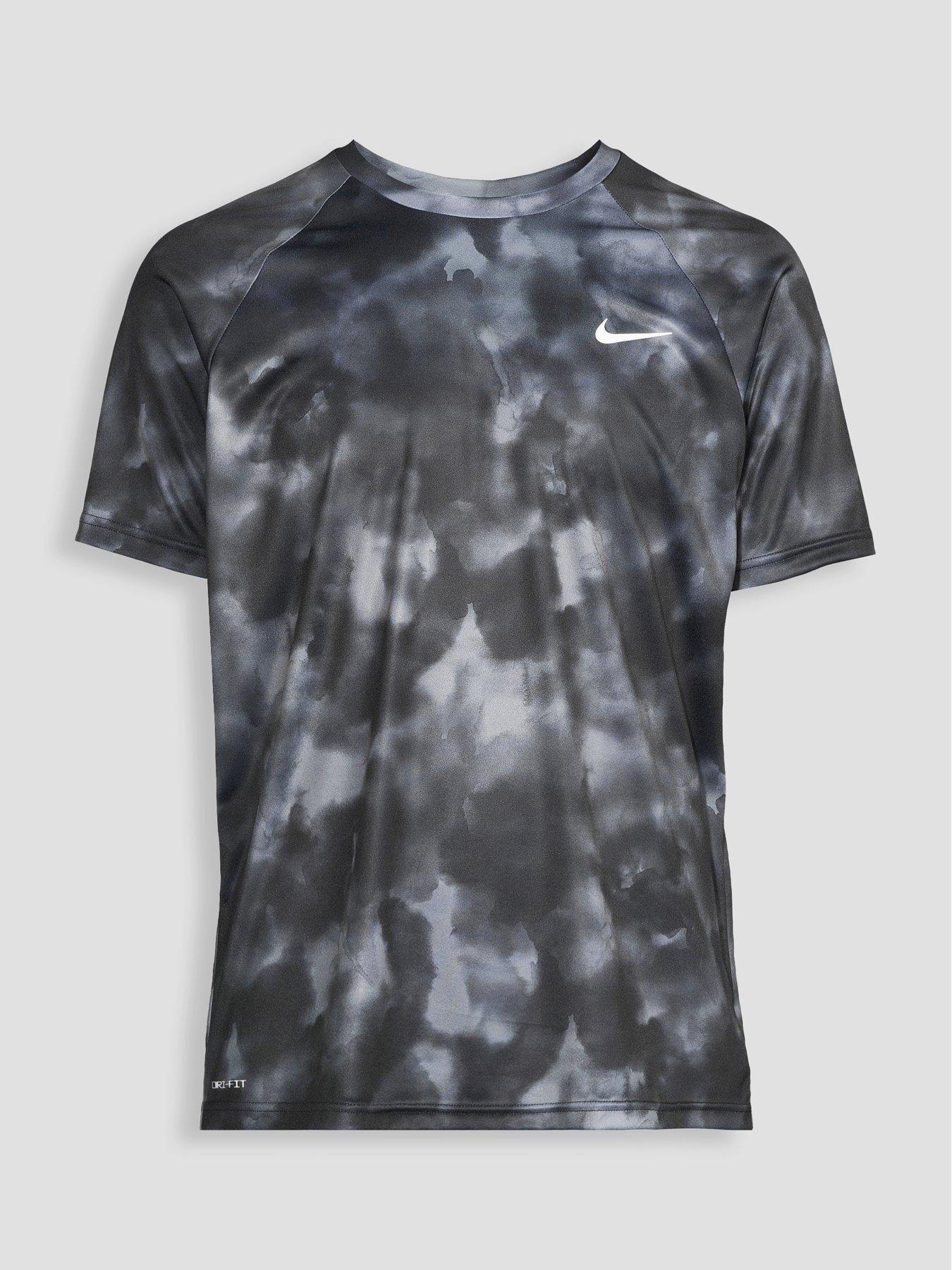 Image 6 of 6 of Nike Mens Short Sleeve Hydroguard T Shirt - Black