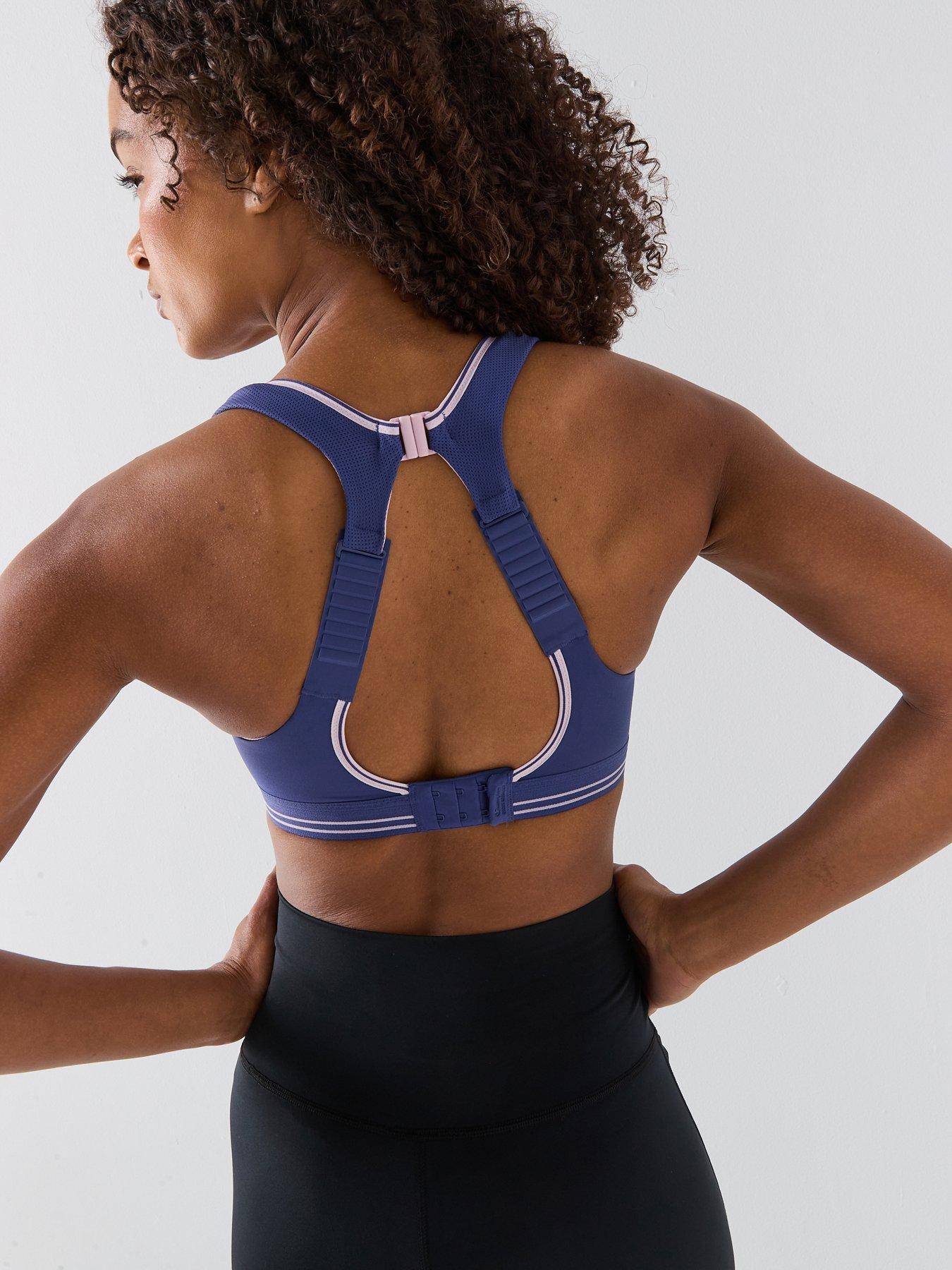 stillFront image of shock-absorber-womens-training-ultimate-run-bra-pink