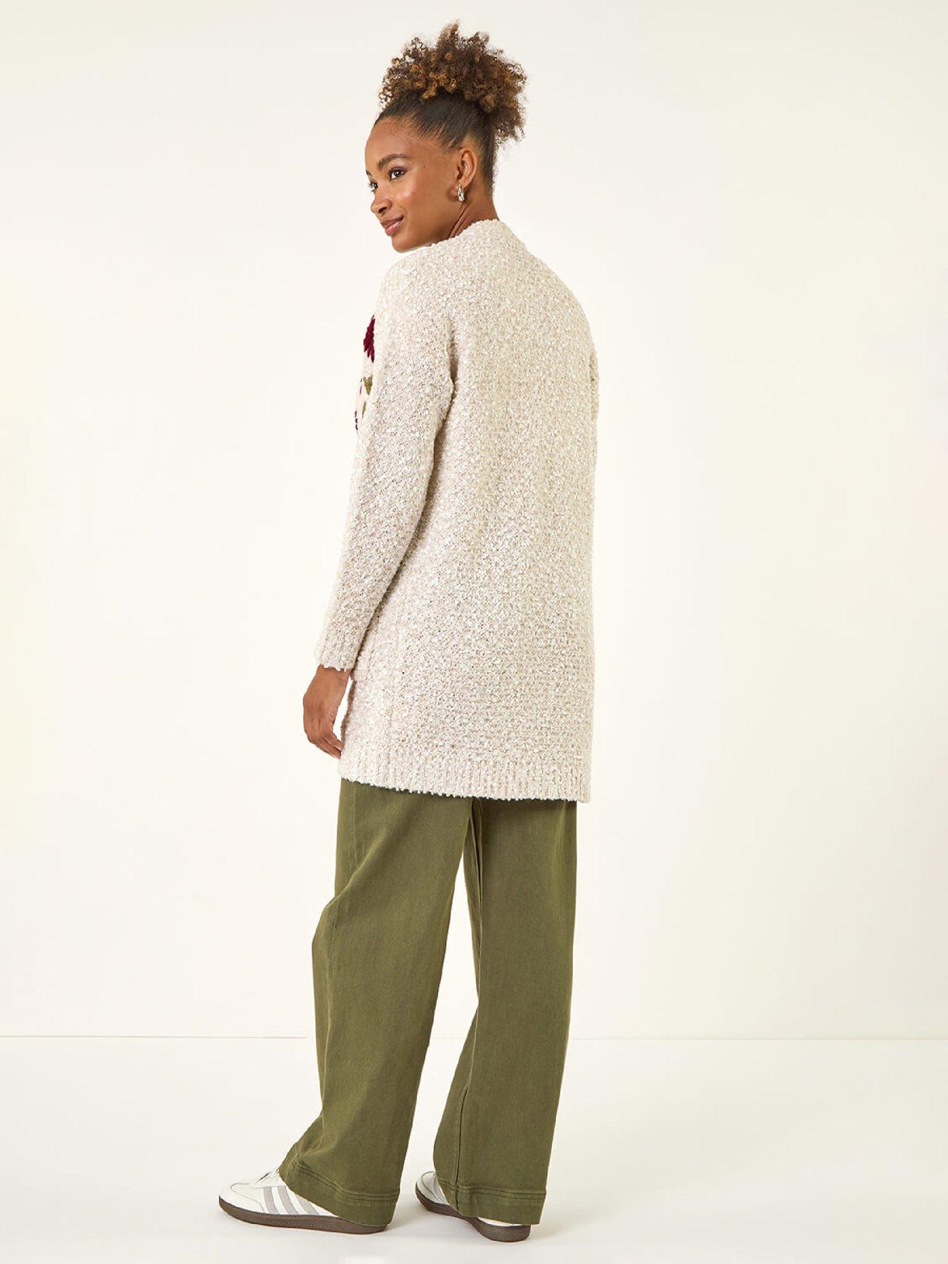  image of roman-embroidered-floral-knit-cardigan-ivory