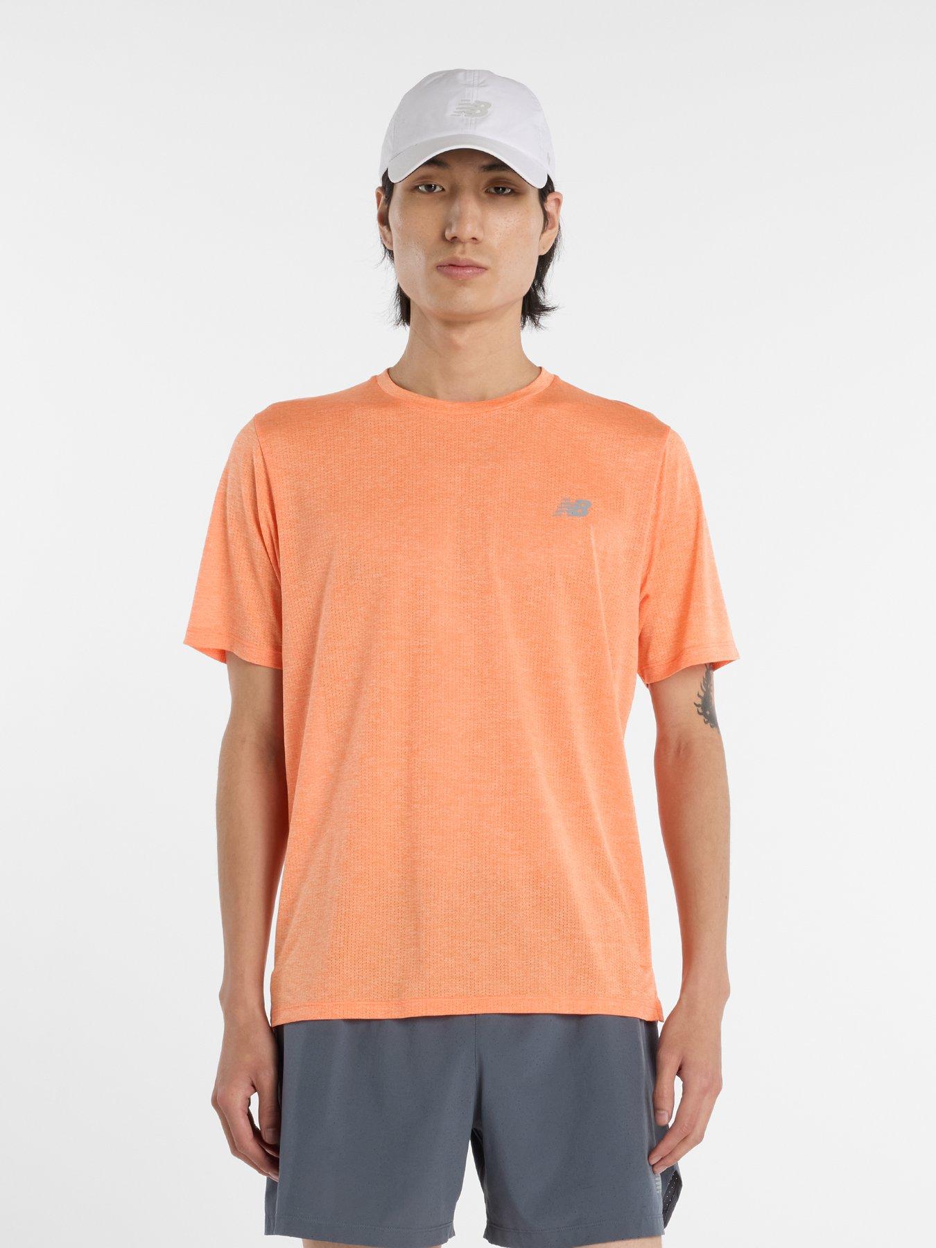 New Balance Mens Running Athletics T-Shirt - Orange