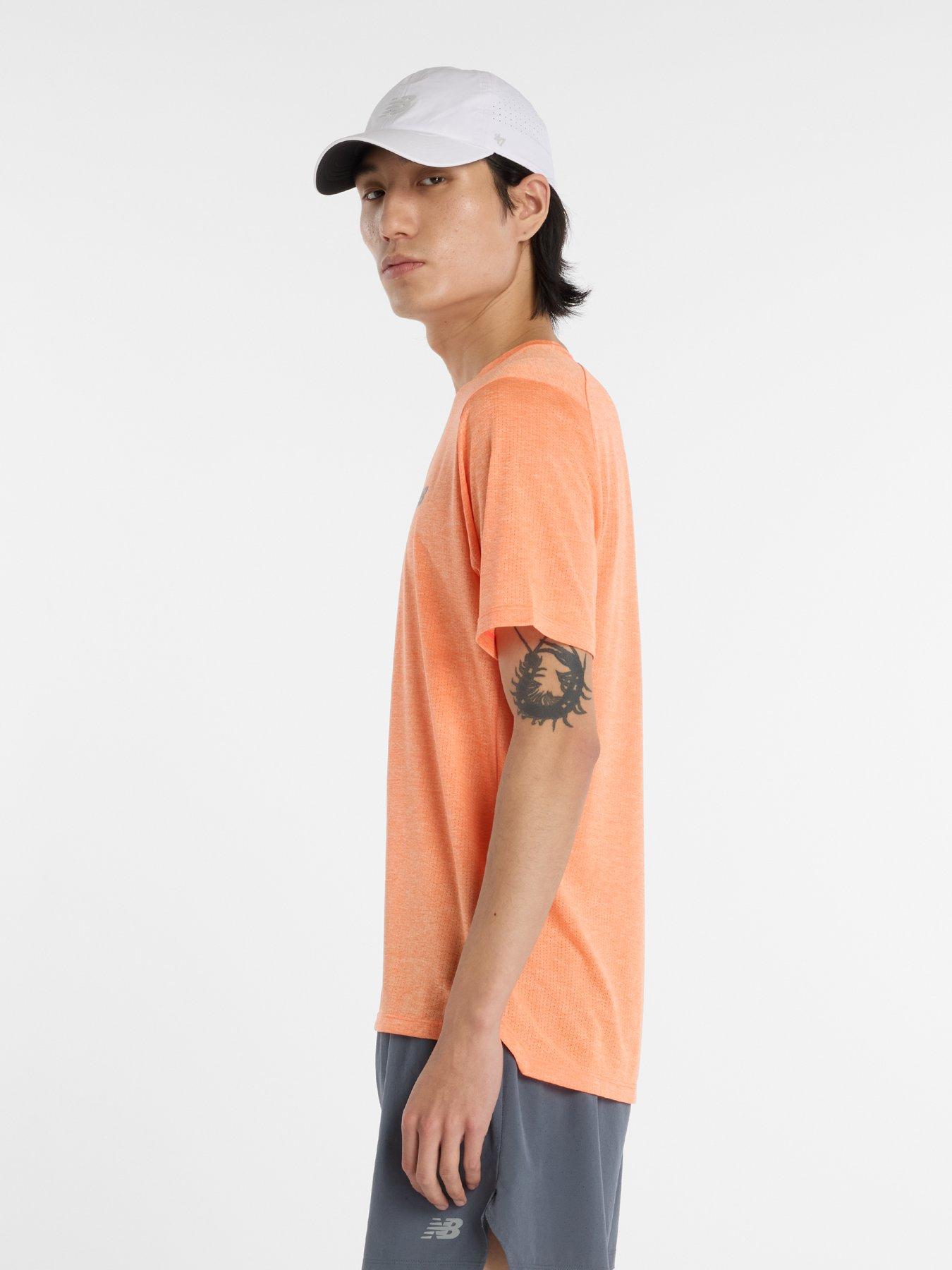 Image 3 of 5 of New Balance Mens Running Athletics T-Shirt - Orange