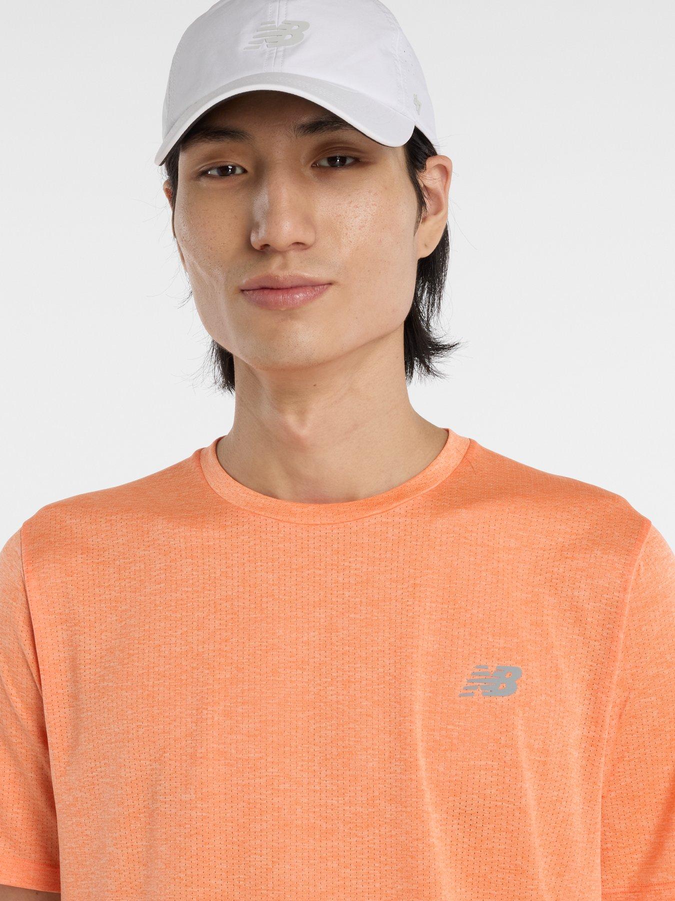 Image 4 of 5 of New Balance Mens Running Athletics T-Shirt - Orange