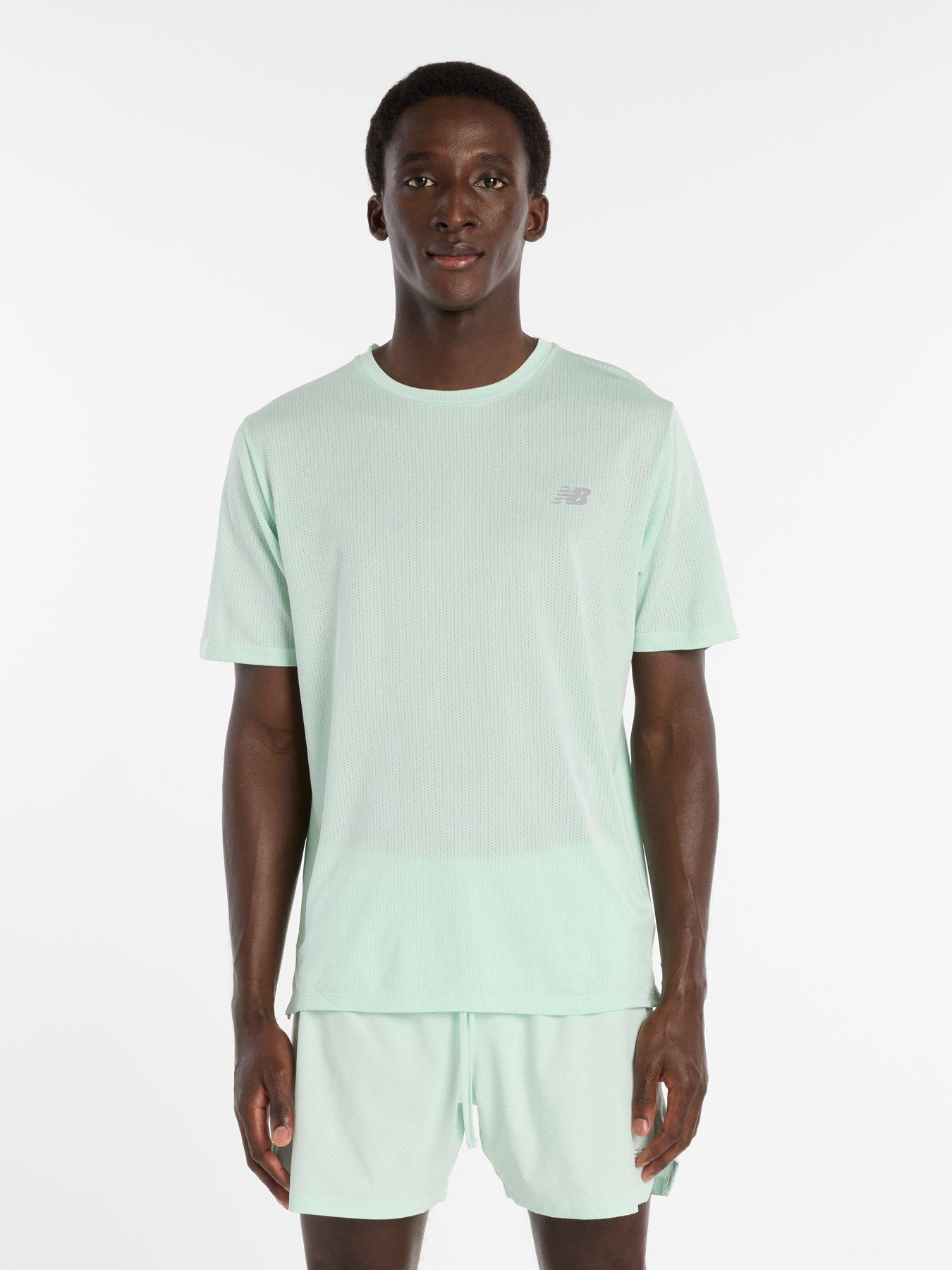 New Balance Mens Running Athletics T-Shirt - Green